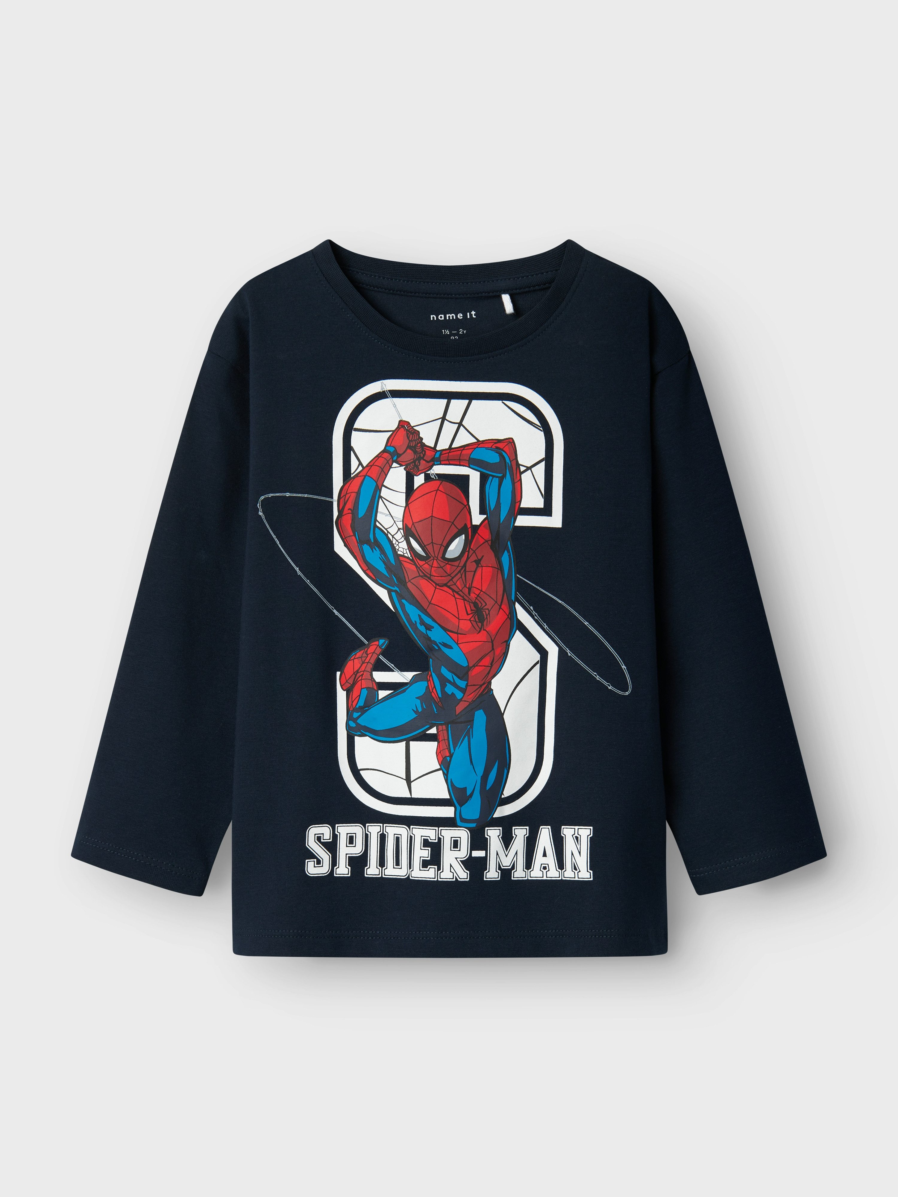 Name It Shirt met lange mouwen NMMNITIN SPIDER NREG LS TOP NOOS MAR