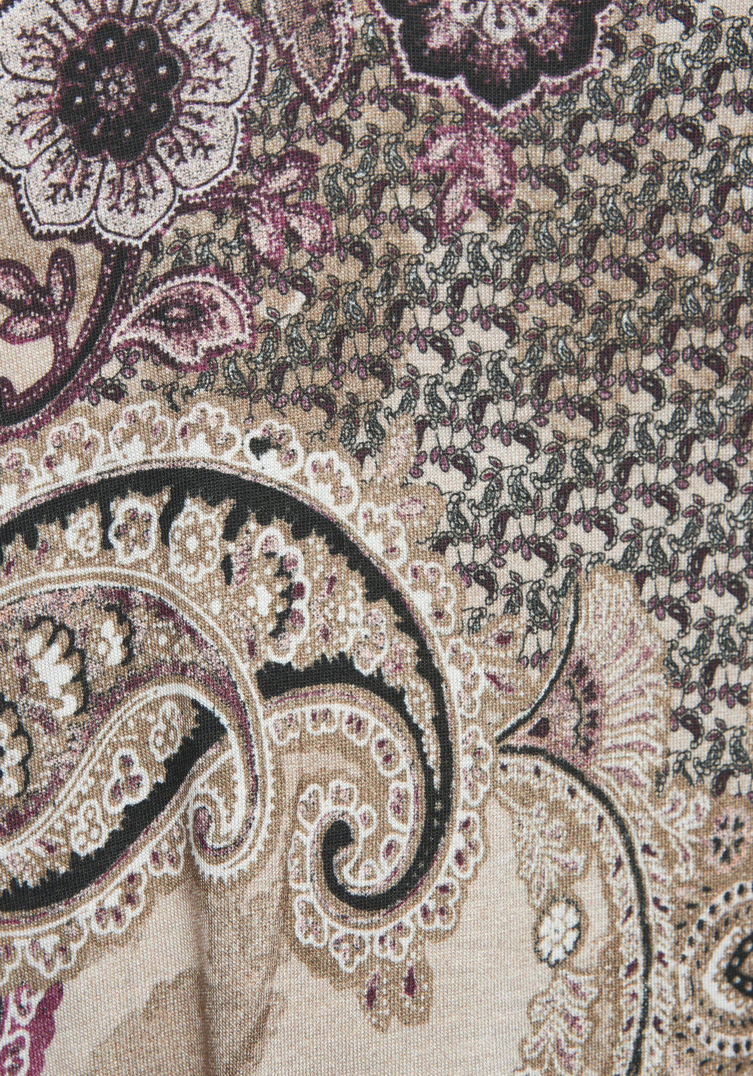 Lascana Maxi-jurk met paisley-print en split licht zomerjurk strandjurk