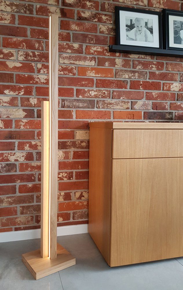 SPOT Light Staande lamp SOHO geïntegreerde 24v-ledmodule, met touch-dimmer, van chic eikenhout