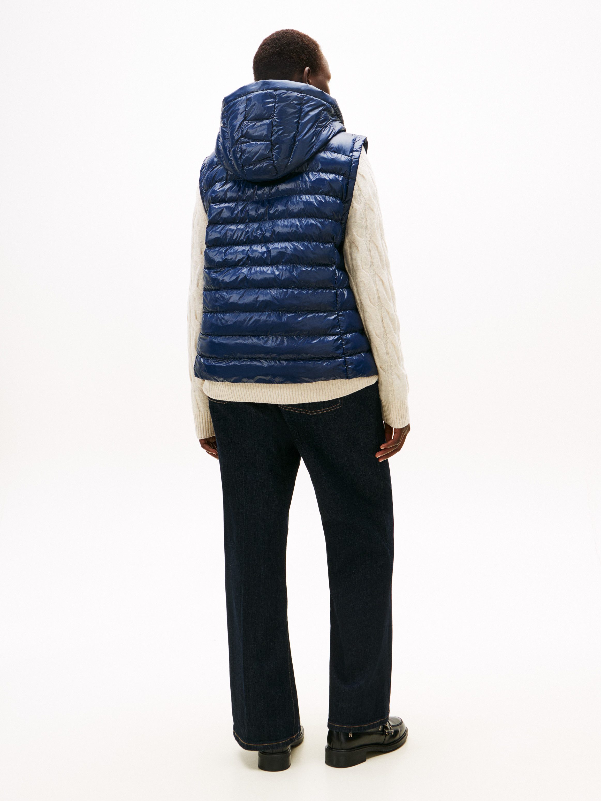 Tommy Hilfiger Curve Bodywarmer CRV LW PADDED SLIM VEST in grote maten, met capuchon