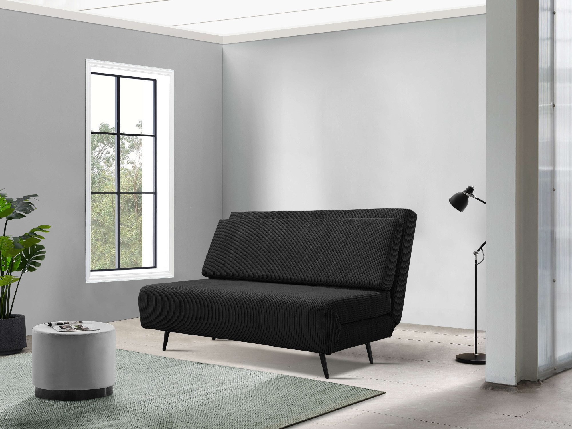 andas Slaapbank LINNEA Daybed met opklapbaar ligoppervlak, in geweven stof, velours, corduroy