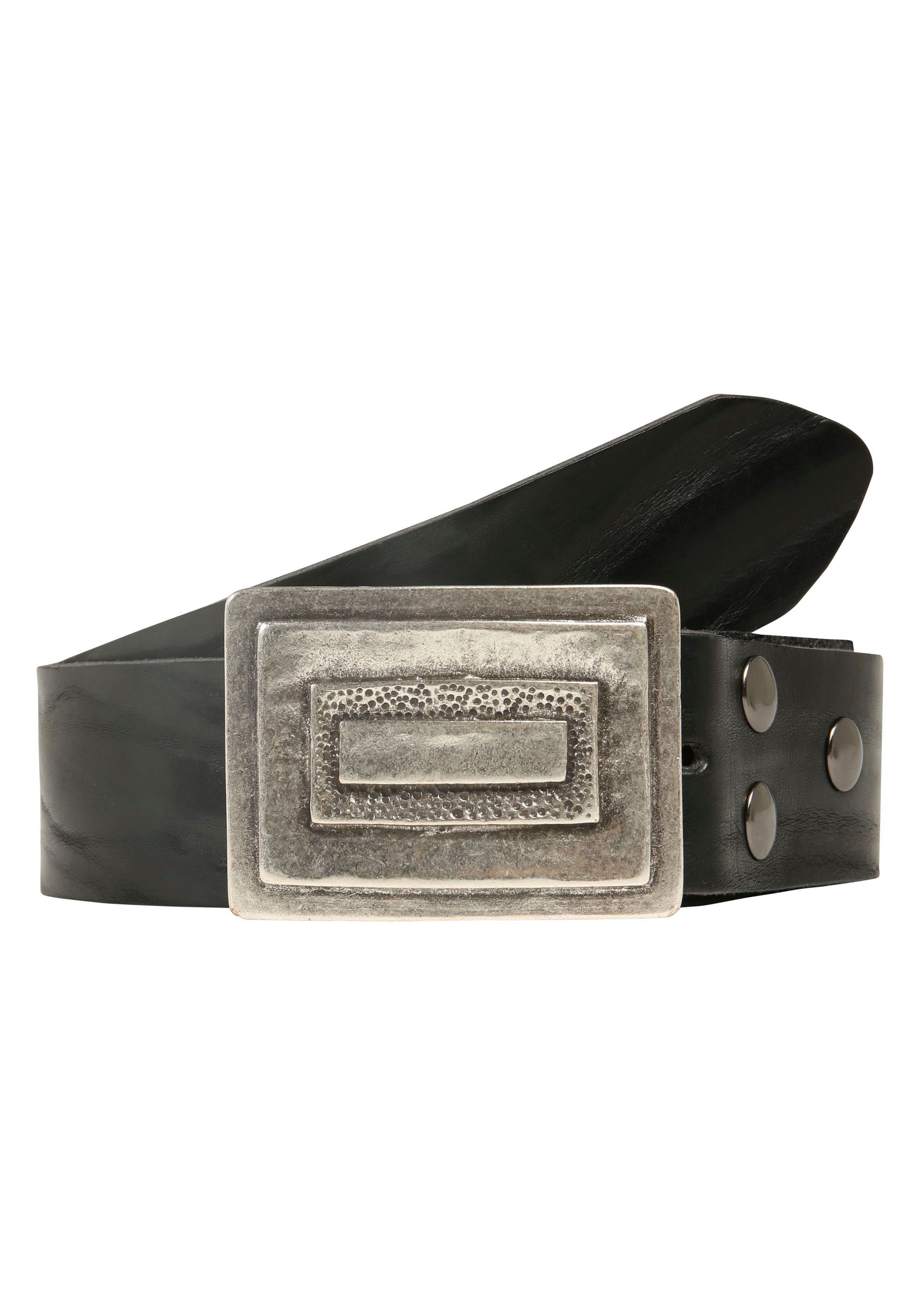 RETTUNGSRING by showroom 019° Leren riem unisex riemen maat 120 zwart