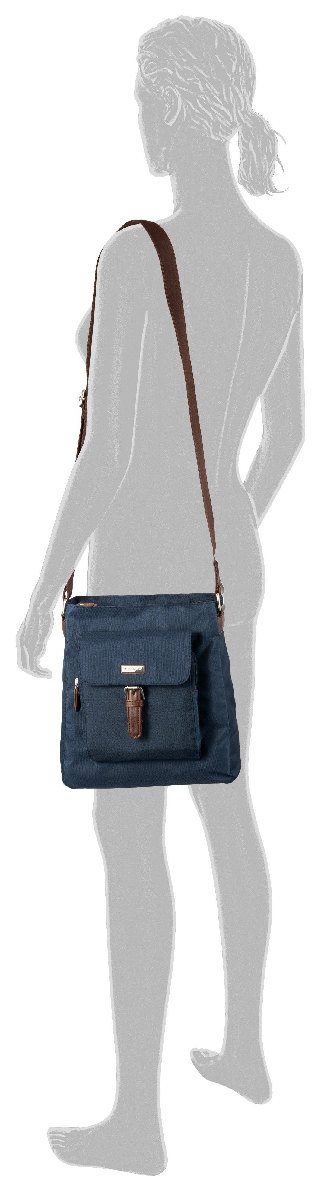 Tom Tailor Hobo-tas Rina van lichtgewicht nylon en ingewikkeld geweven riemband