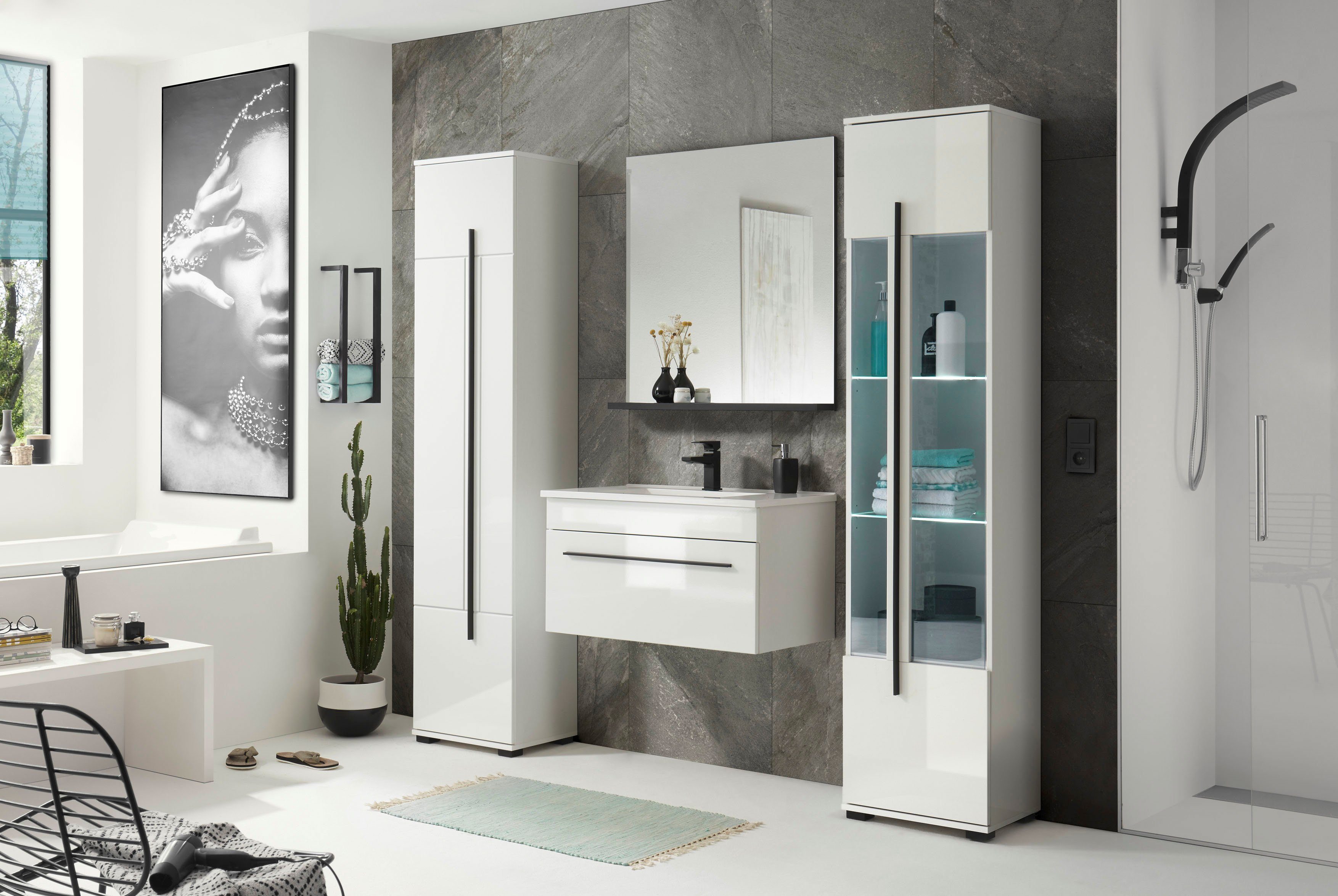 INOSIGN Wastafelonderkast Cantara, wastafel incl. wastafel, modern ontwerp