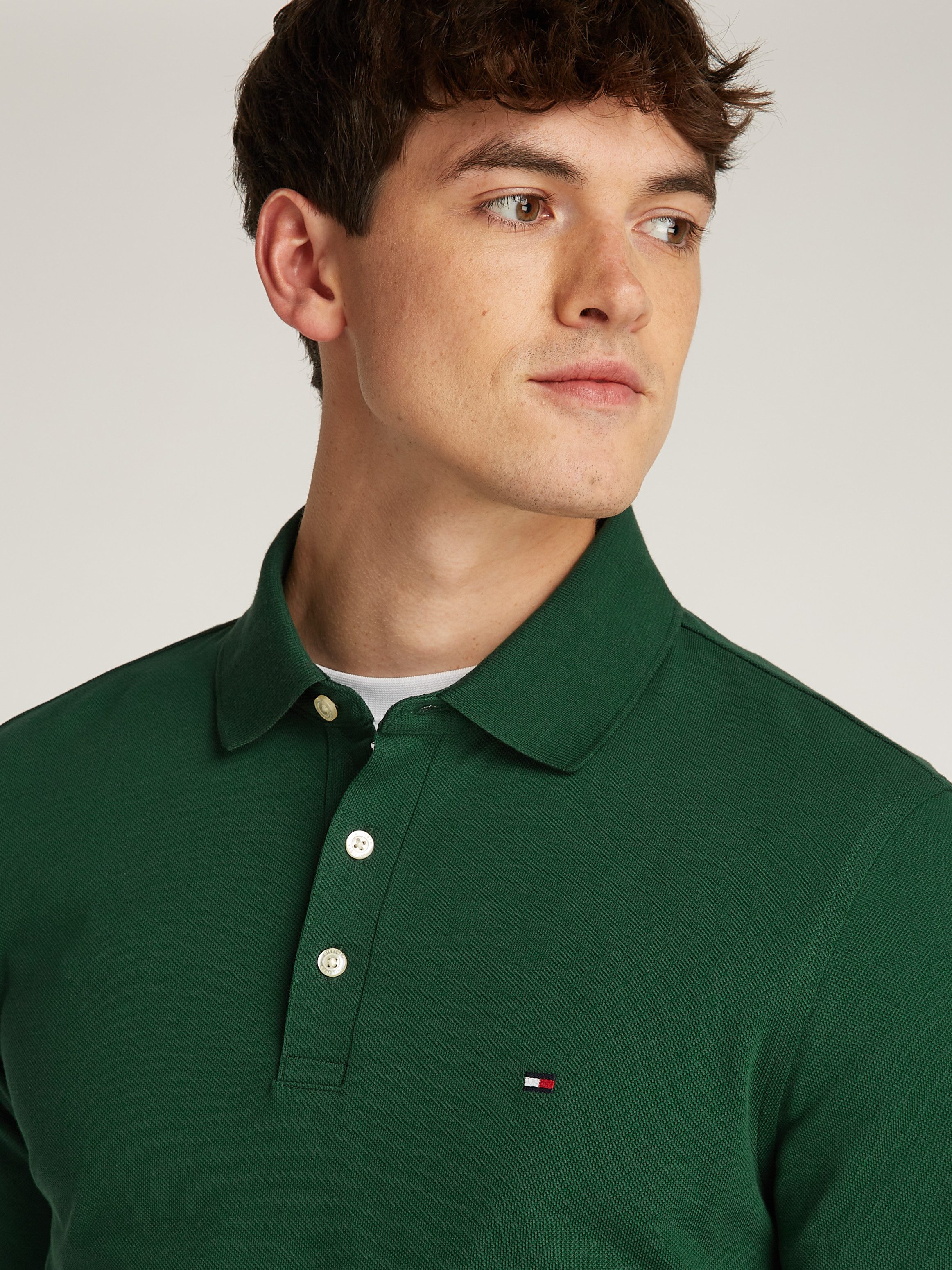Tommy Hilfiger Poloshirt met lange mouwen 1985 SLIM LS POLO