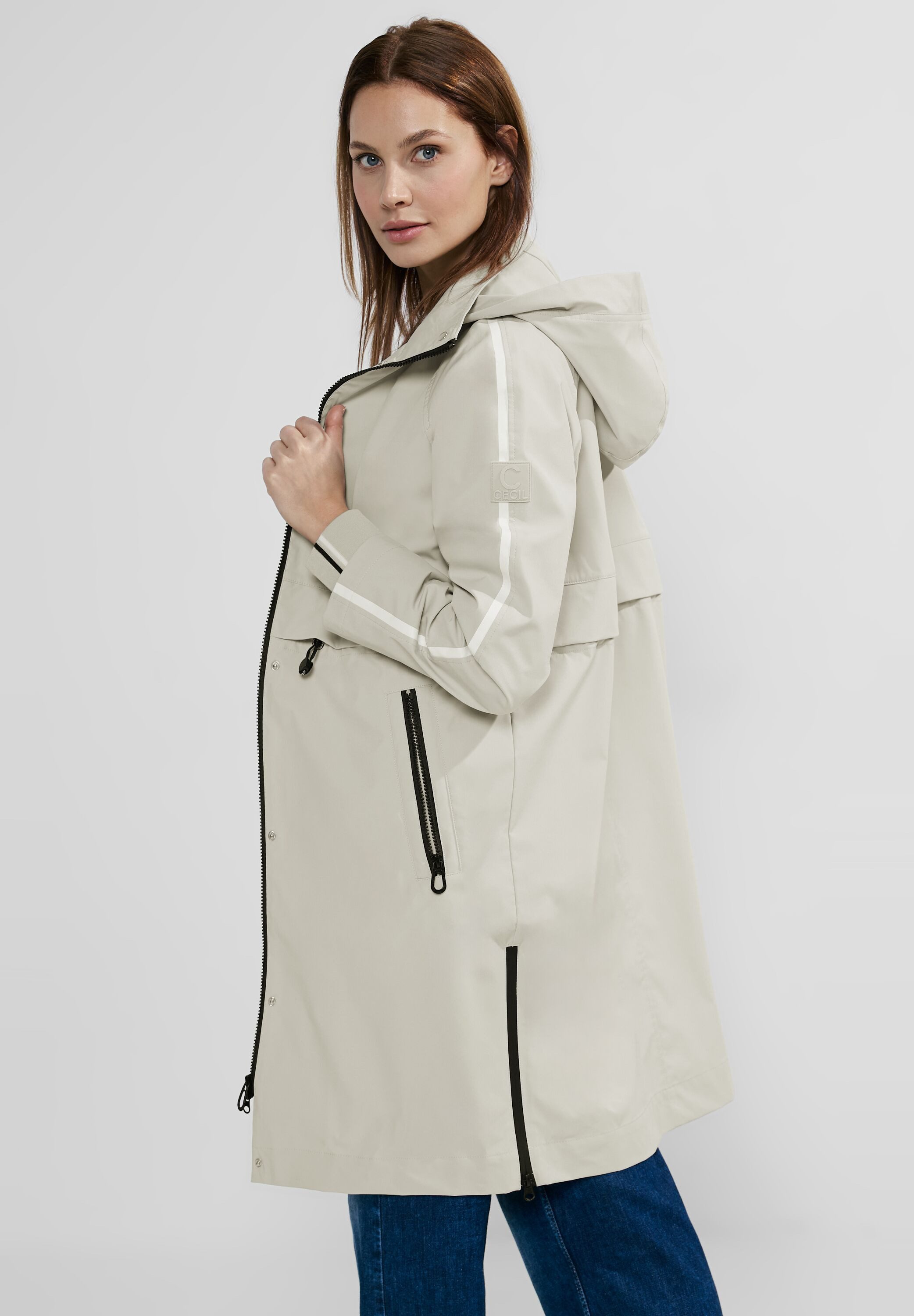 Cecil Trench Coats Beige Dames