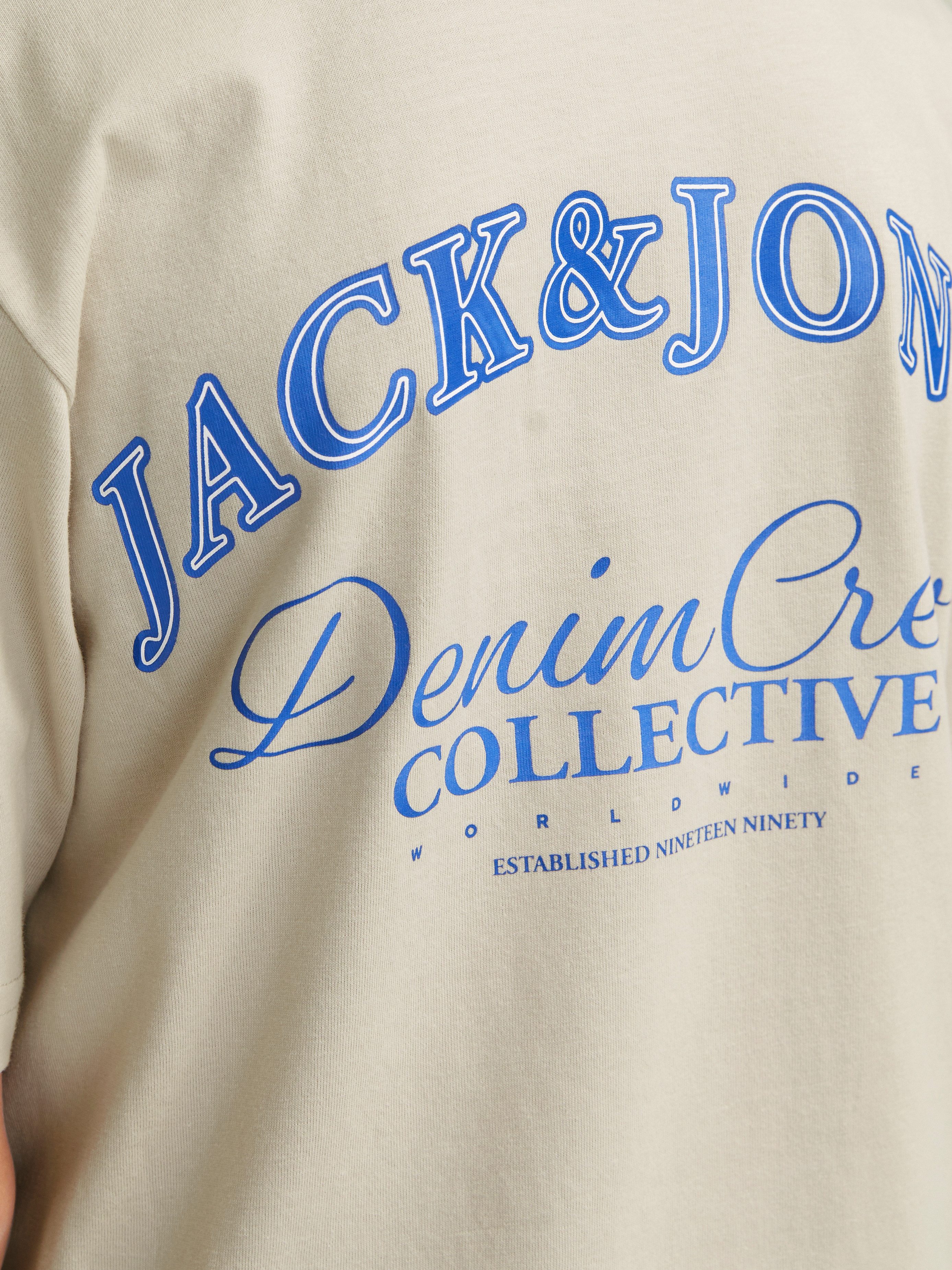 Jack & Jones Junior T-shirt JJEBRANDES BACKP RELAXED TEE SS SN JNR