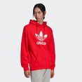 adidas originals sweatshirt adicolor classics trefoil hoodie rood