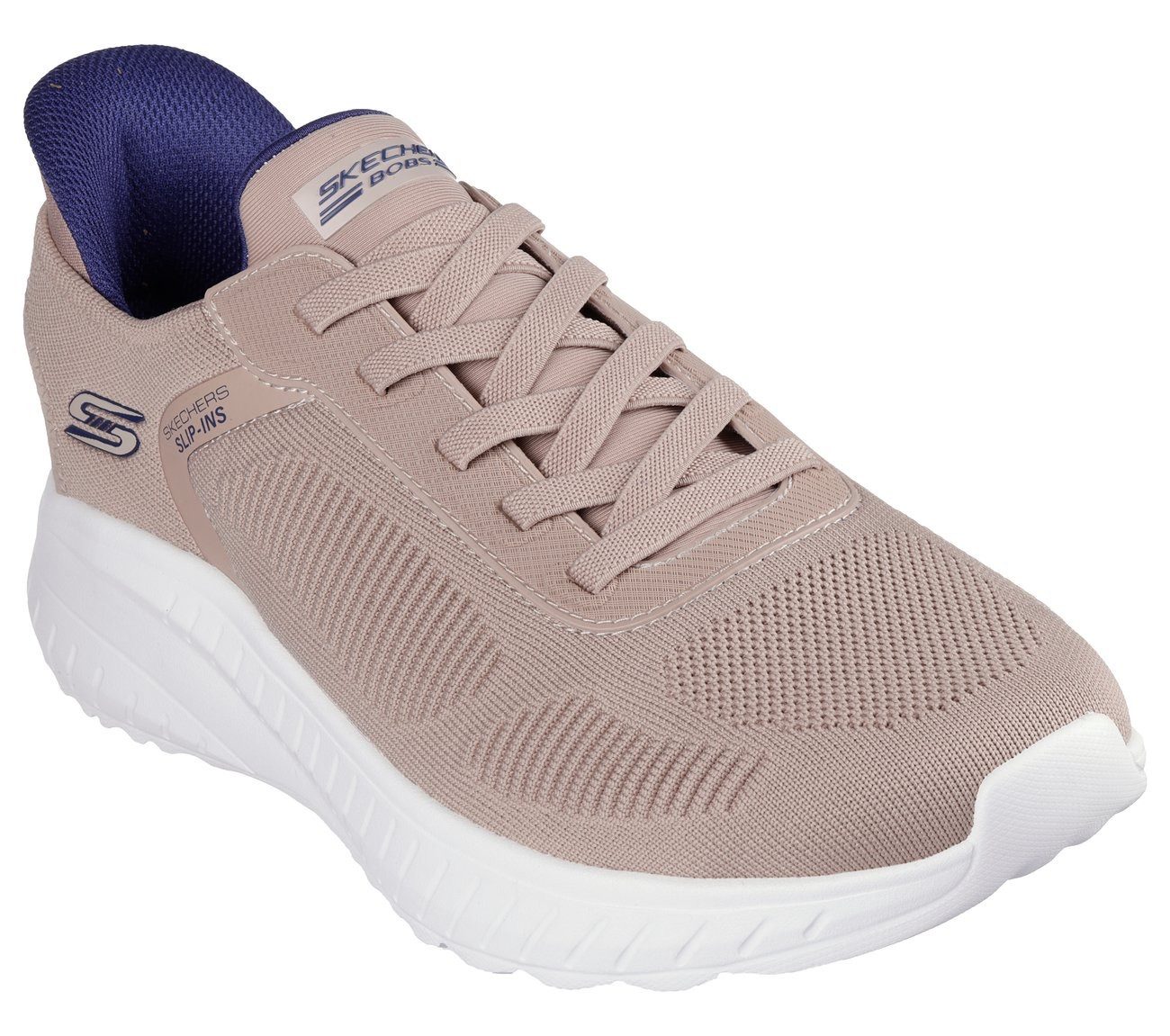 Skechers Slip-on sneakers BOBS SQUAD CHAOS-SOLID STEP , instapschoen, slippers, sneaker om in te stappen heren lage sneakers maat 44 EU grijs