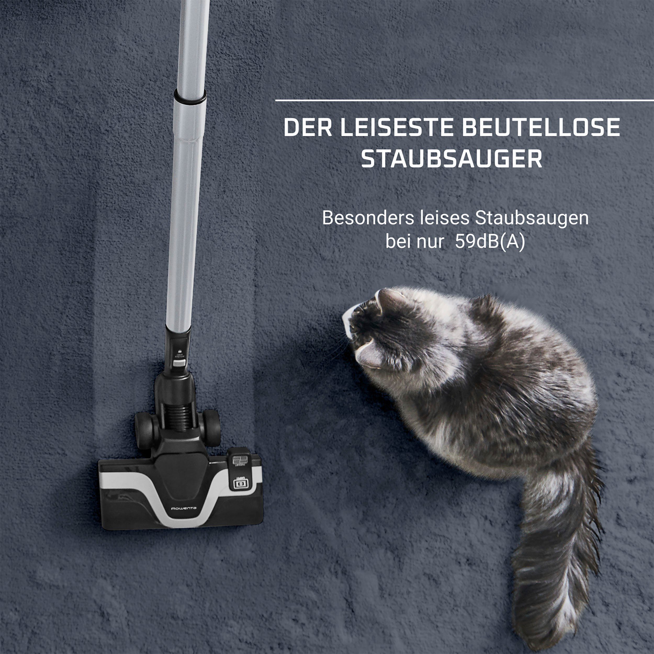 Rowenta Stofzuiger RO7935 Silence Force Cyclonic Parkett met slechts 59 db(a), 12 m actieradius, inhoud stofreservoir 2,5 liter