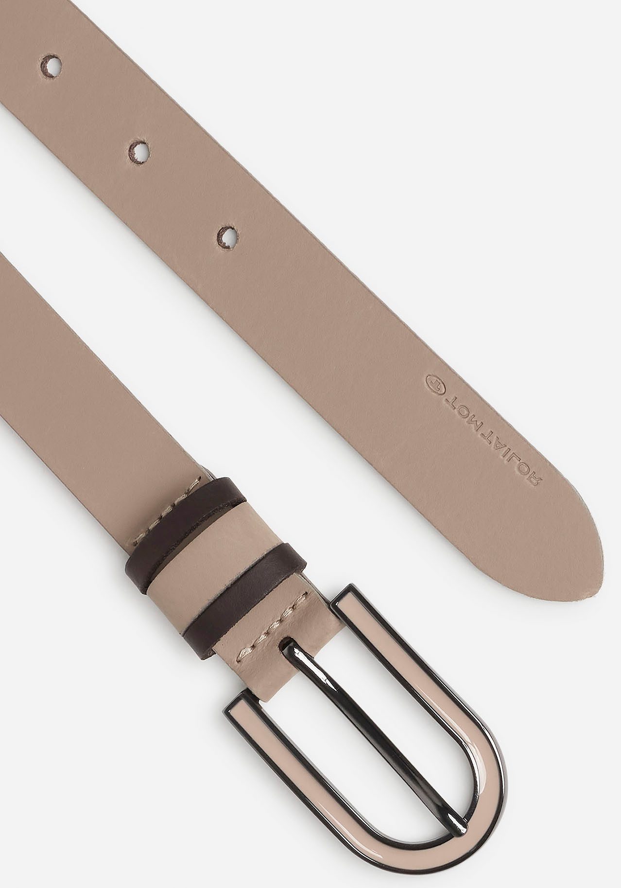 Tom Tailor Leren riem TTSHINEAD 2,5 cm brede damesriem, must-have voor lente en zomer