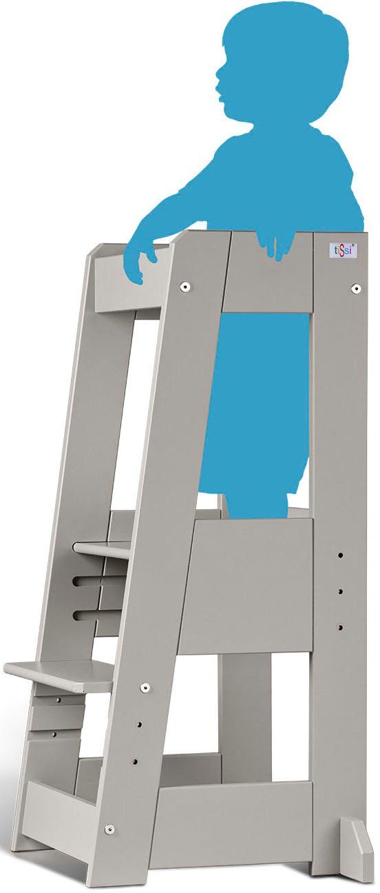 tiSsi® Stahulp Lernturm Felix, Stromy grey