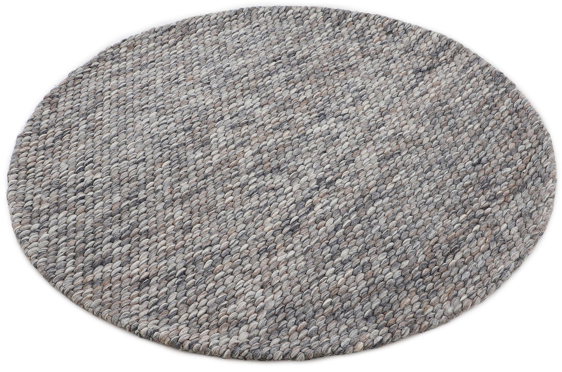 carpetfine Wollen kleed Sina grove structuur, tijdloos design, 100% wol, woonkamer
