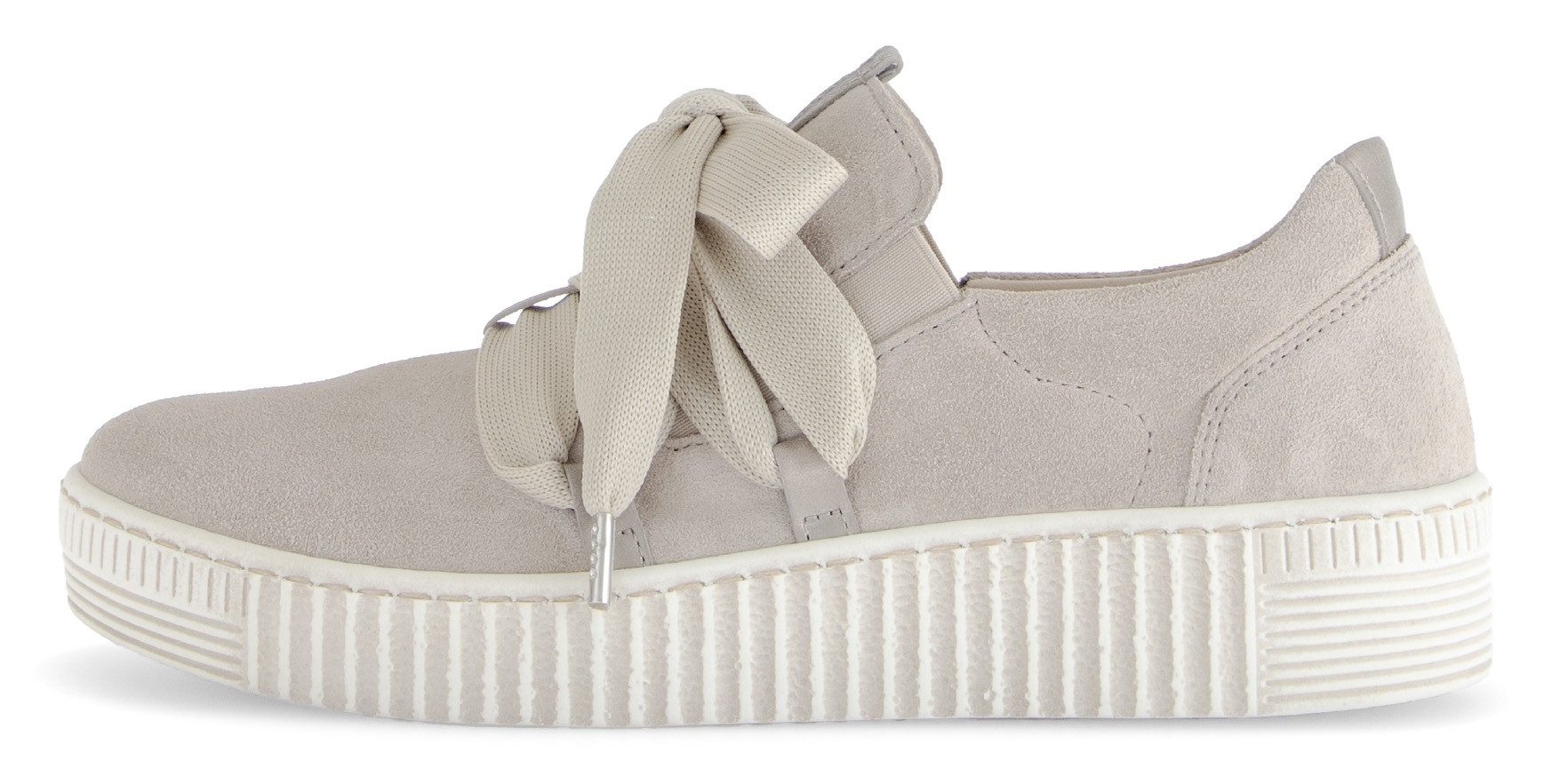 Gabor Plateausneakers Veterschoen, lage schoen, slipper met opgestikte versiersluiting