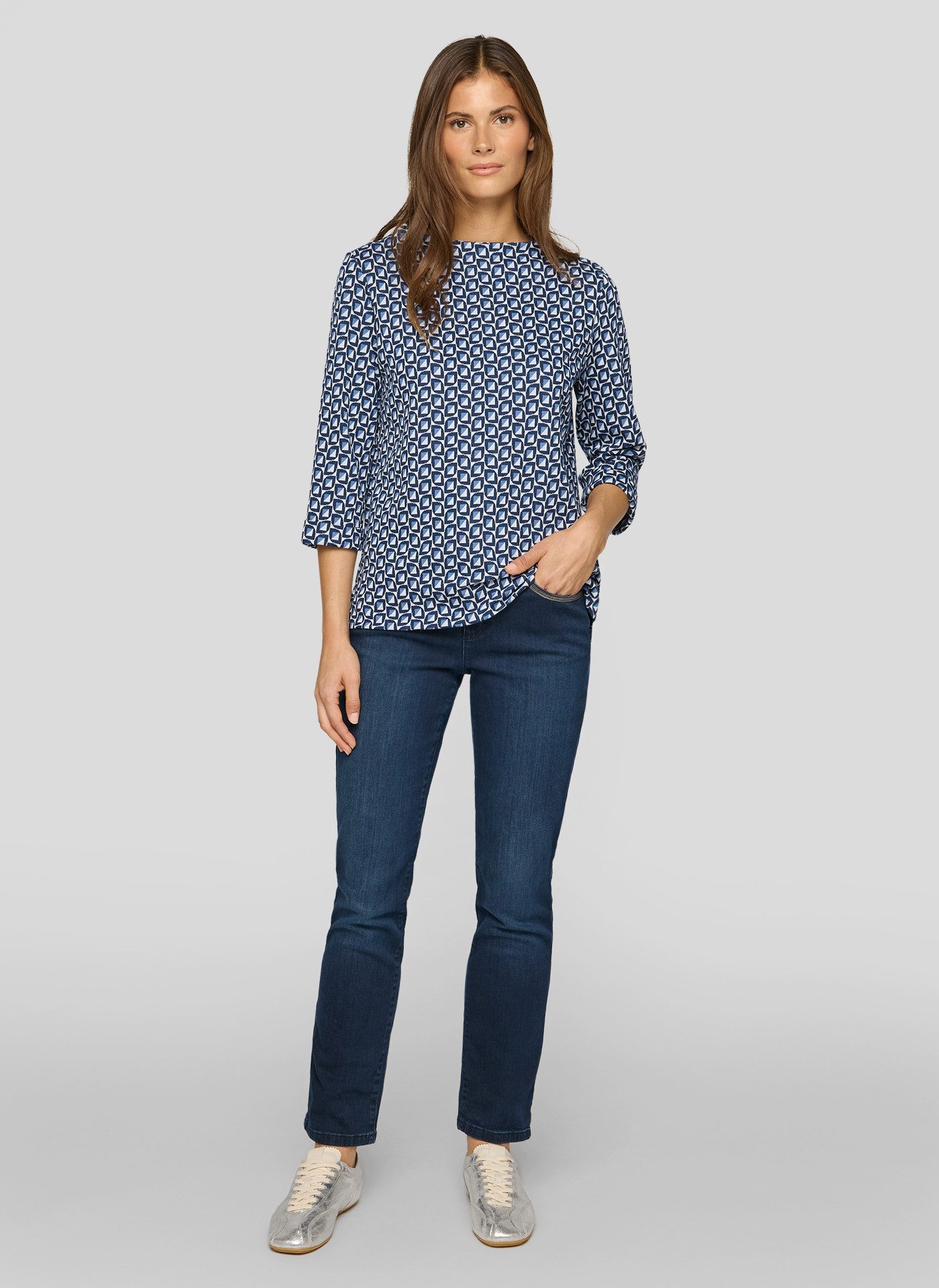 Rabe Shirt met 3/4 mouwen met print all-over