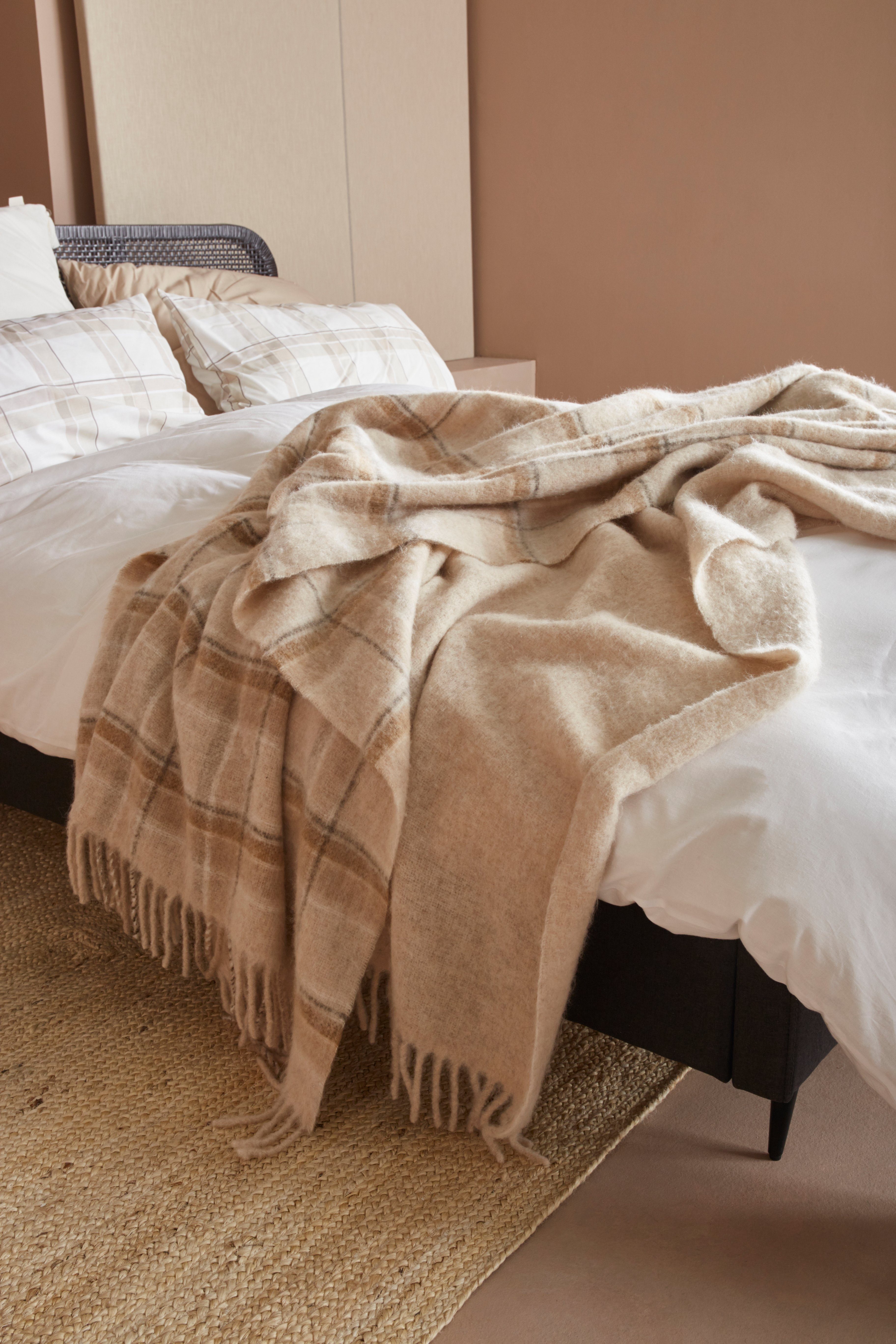 LeGer Home by Lena Gercke Plaid Sinja met franje, knuffeldeken