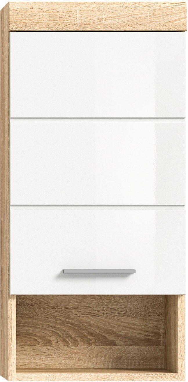 INOSIGN Hangkast Siena, breedte 37 cm, 1 deur, 1 open vak, 1 legplank, MDF-front in verschillende kleuren verkrijgbaar, badkamermeubels, badkamerkast, kast, badkamer (1 stuk)
