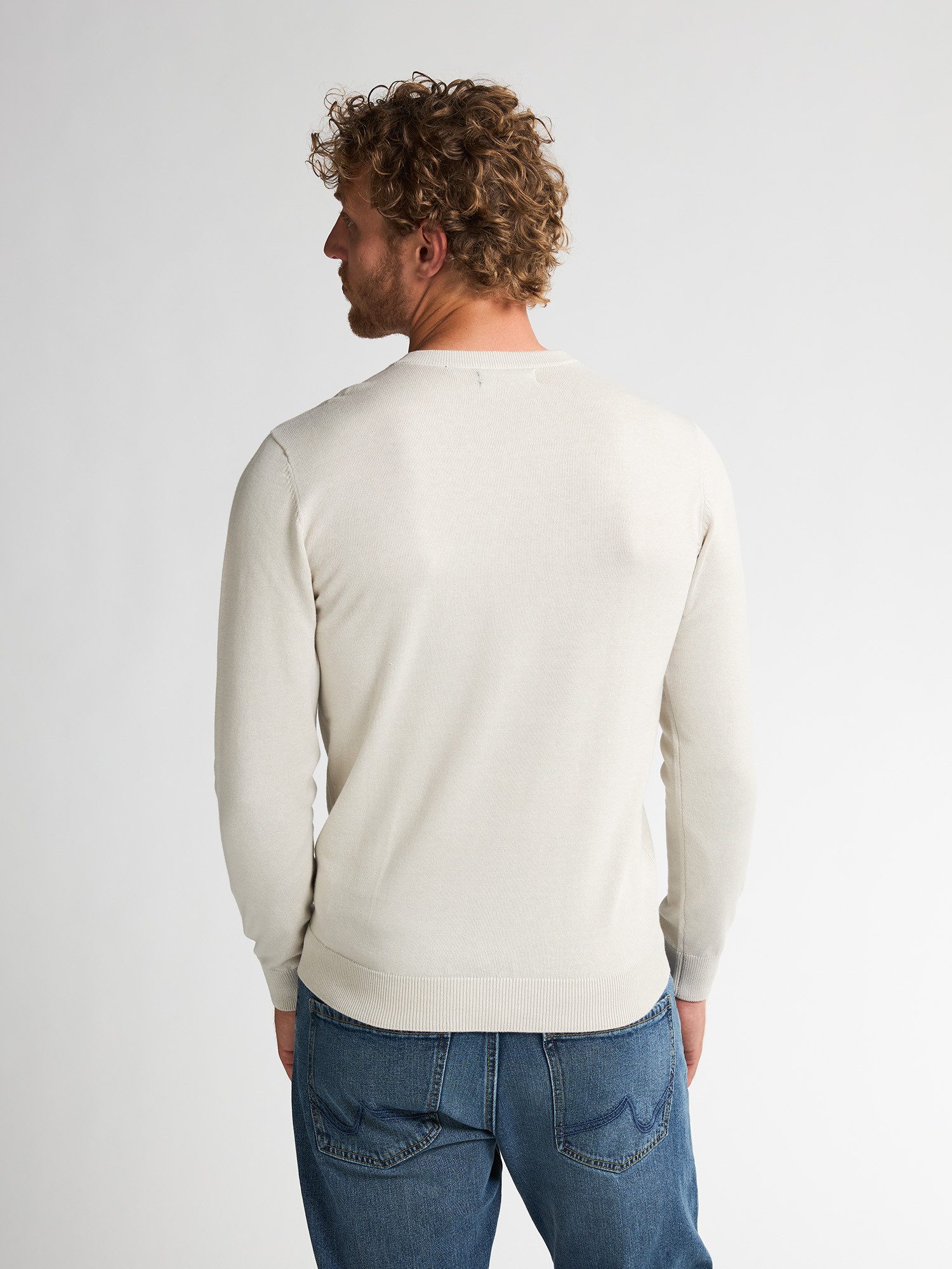 Petrol Industries Trui met V-hals V-Neck Basi Materiaalmix met katoenpercentage