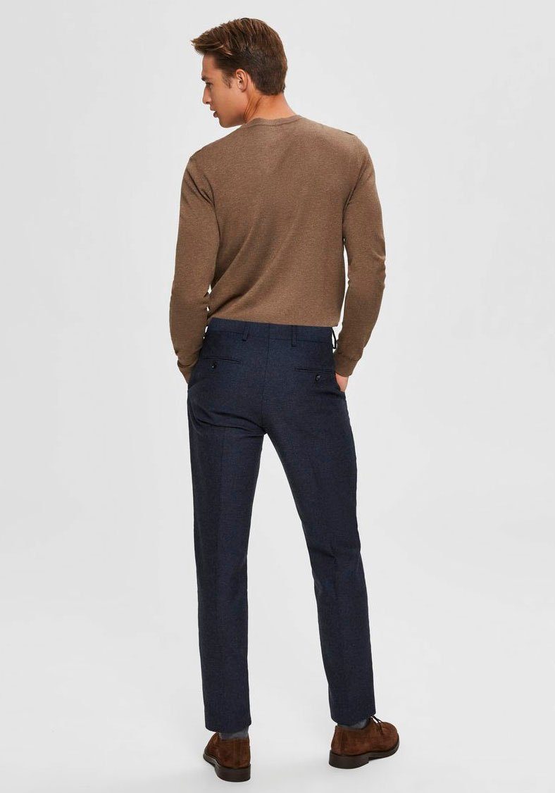 SELECTED HOMME Gebreide trui SLHBERG CREW NECK NOOS
