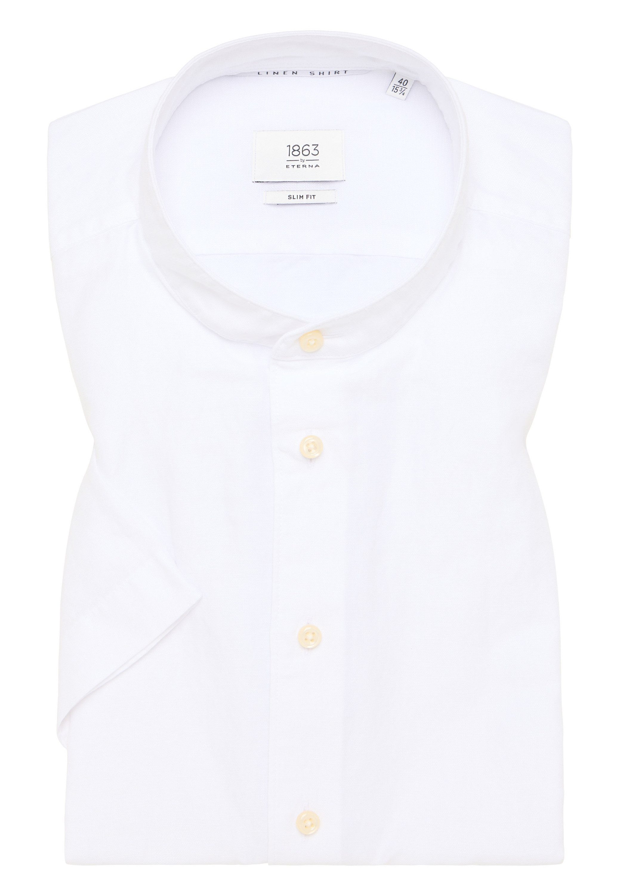Eterna Overhemd met korte mouwen Slim fit EASY IRON (gemakkelijk te strijken)