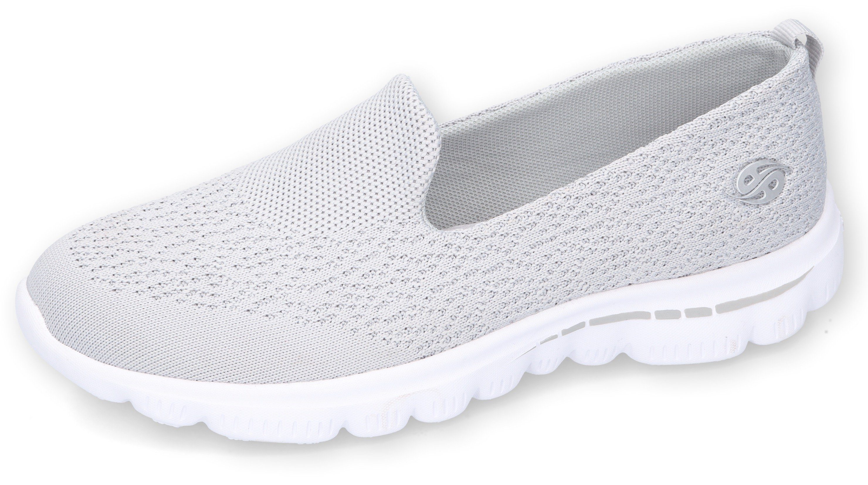Dockers by Gerli Instappers , sneakers, veterschoenen met zachte binnenzool dames sportieve slippers maat 41 grijs