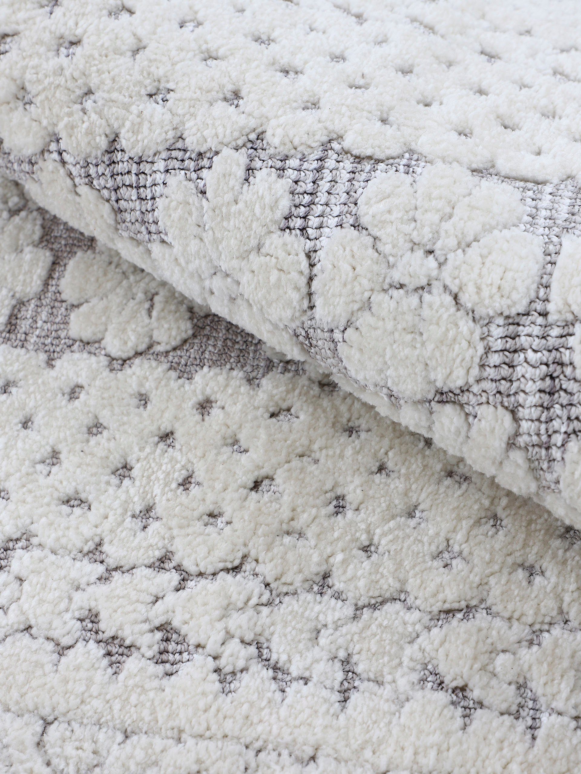 carpetfine Vloerkleed Holly 1 Bloemenmotief, hoog-laag structuur, woonkamer