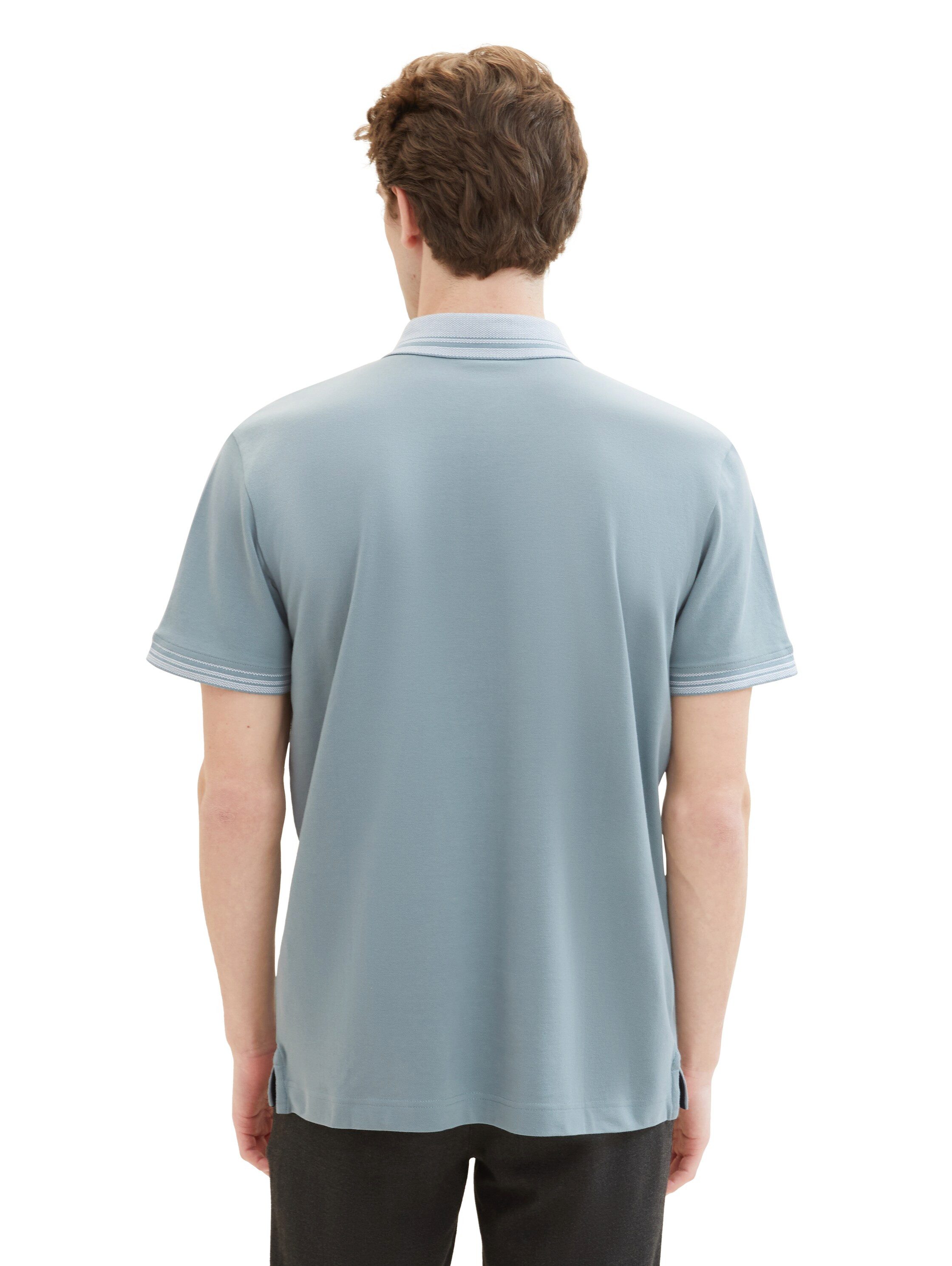 Tom Tailor Poloshirt met logo opschrift op borsthoogte