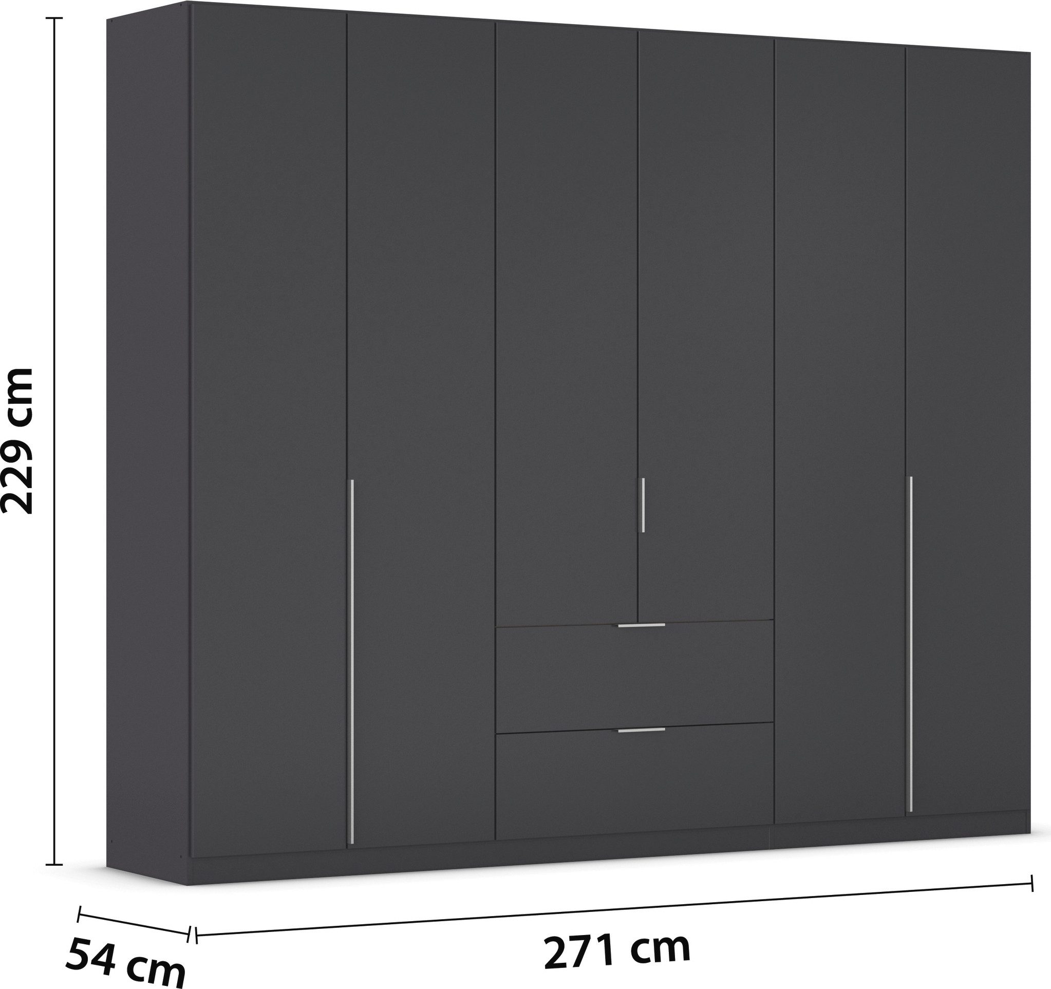 rauch Draaideurkast Kledingkast kast garderobe AGORDO met decor- of hoogglansfront