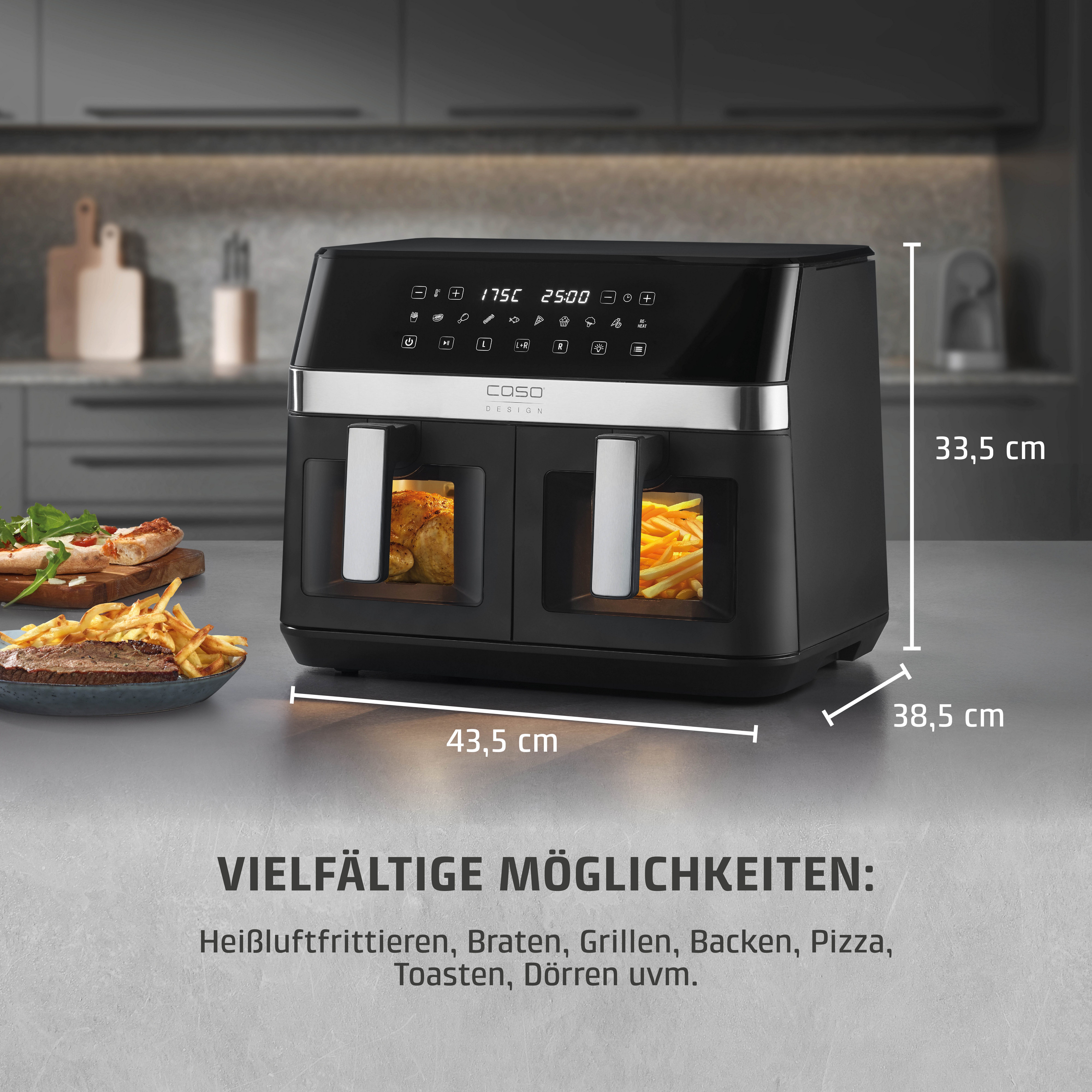 Caso Airfryer 3186 Design AirFry DuoChef
