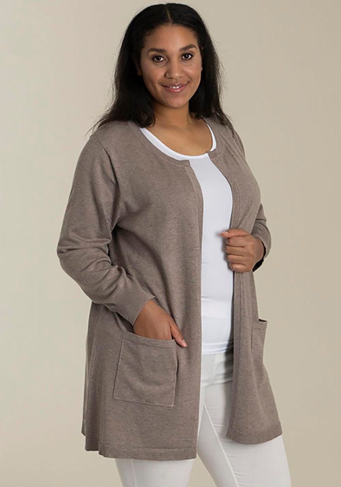 SANDGAARD Cardigan Helsinki in gemêleerde look
