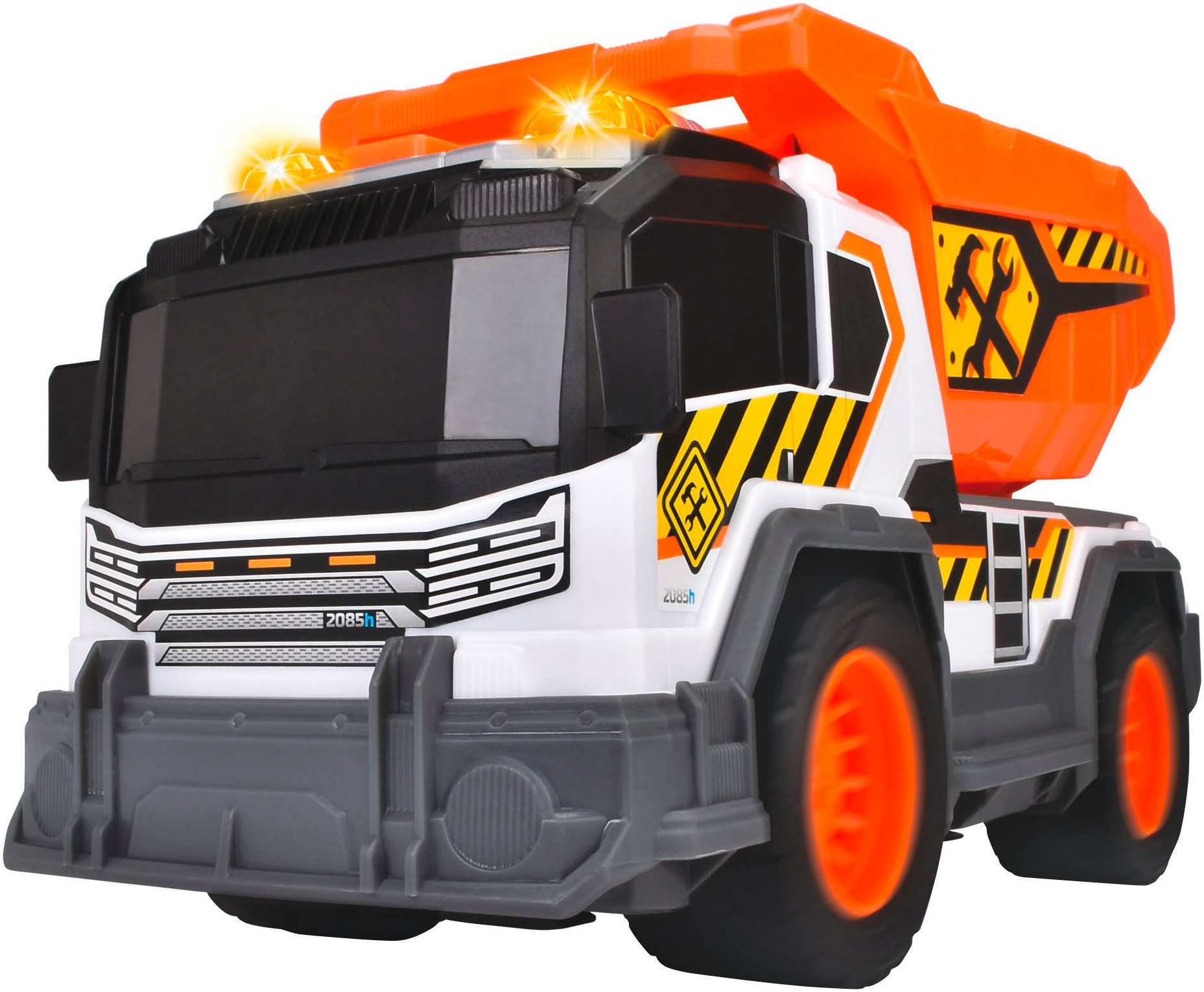 Dickie Toys Speelgoed-kiepwagen Dump Truck met licht en geluid