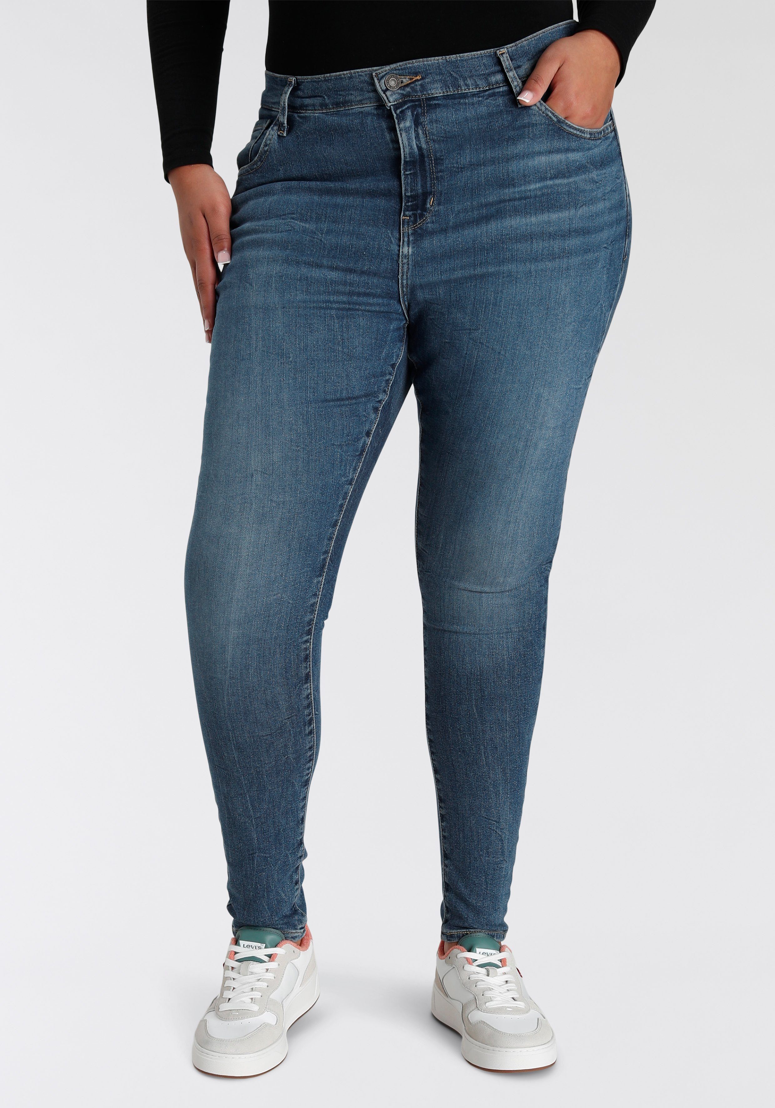 Levi's Plus Skinny fit jeans 720 High-Rise met hoge taille