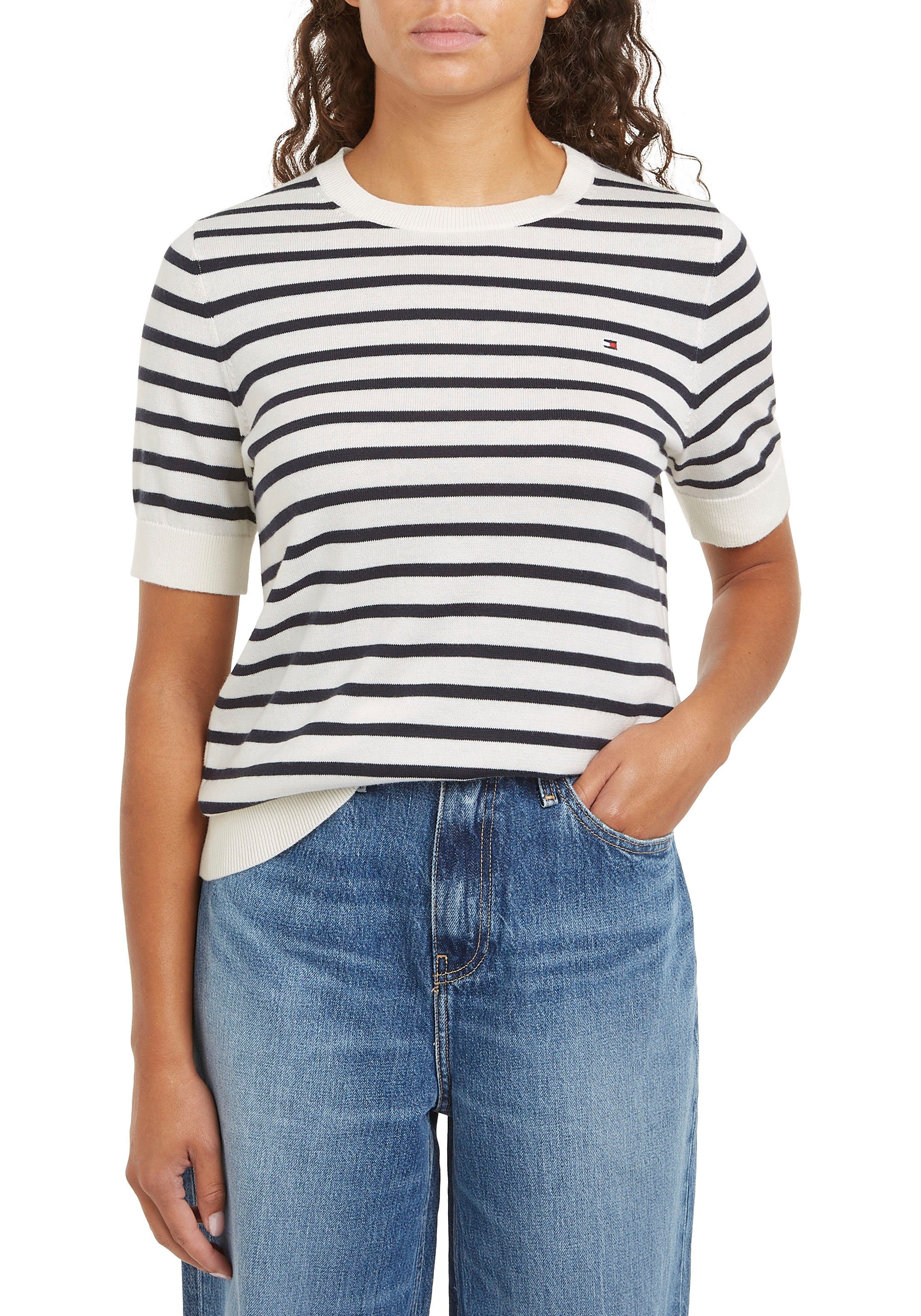 Tommy Hilfiger Trui met korte mouwen CO JERSEY STITCH C-NK SS SWEATER