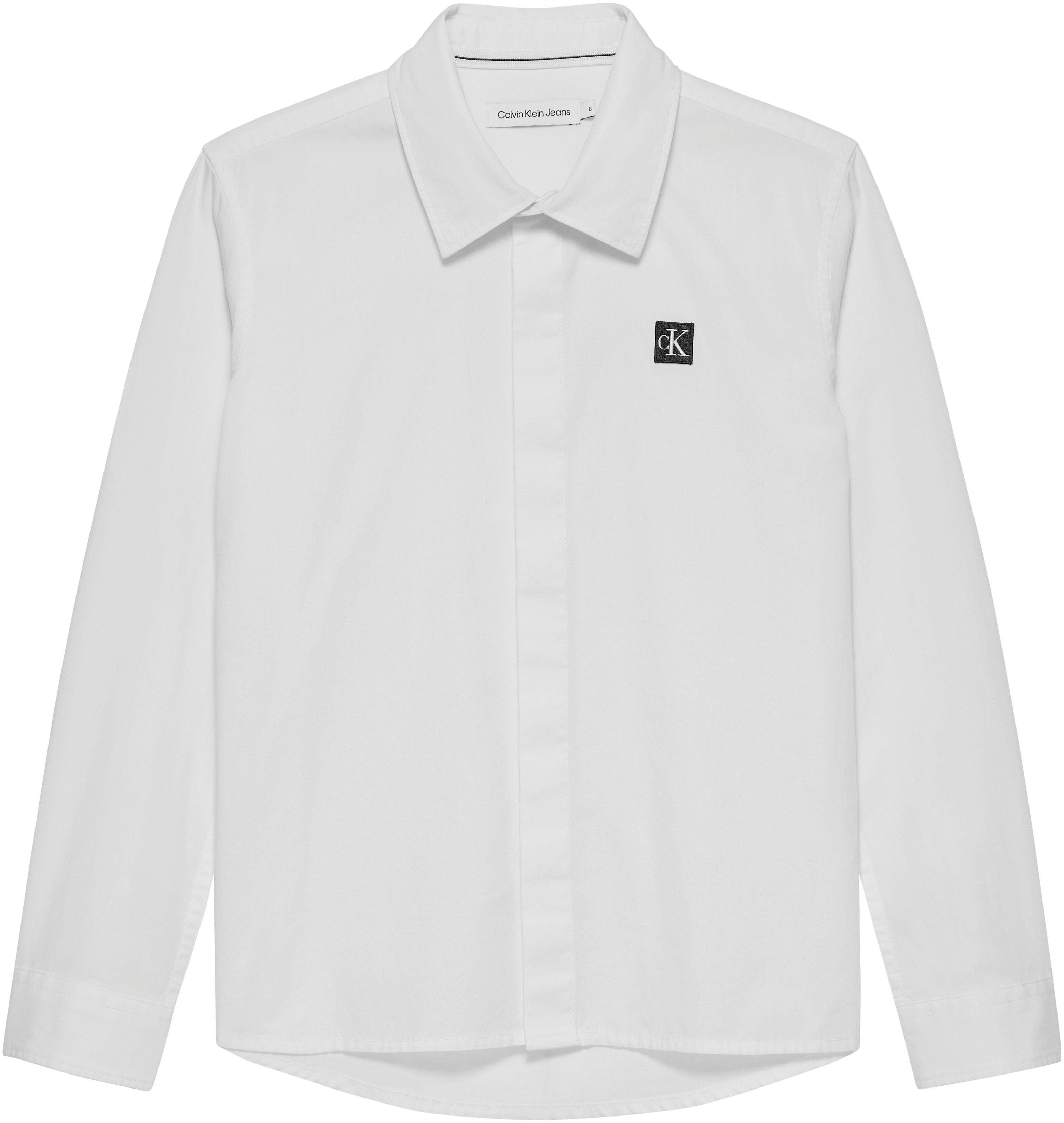 Calvin Klein Overhemd met lange mouwen CEREMONY POPLIN SHIRT voor kinderen tot 16 jaar