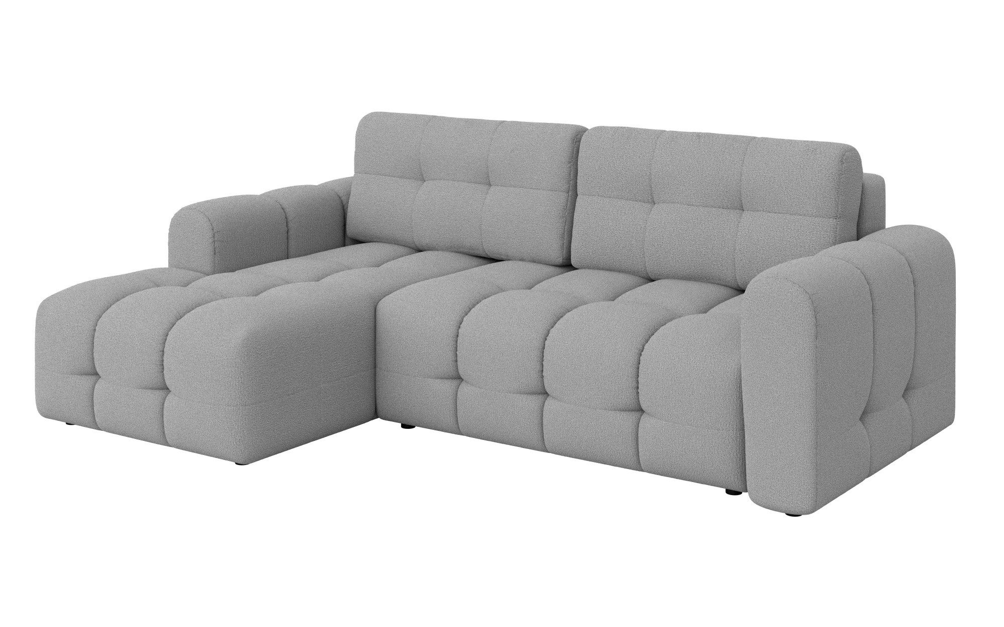 INOSIGN Hoekbank Manilla, optioneel met bedfunctie, B/D/H 265/170/91 cm L-vorm met recamiere rechts/links bestelbaar, golfondersteuning