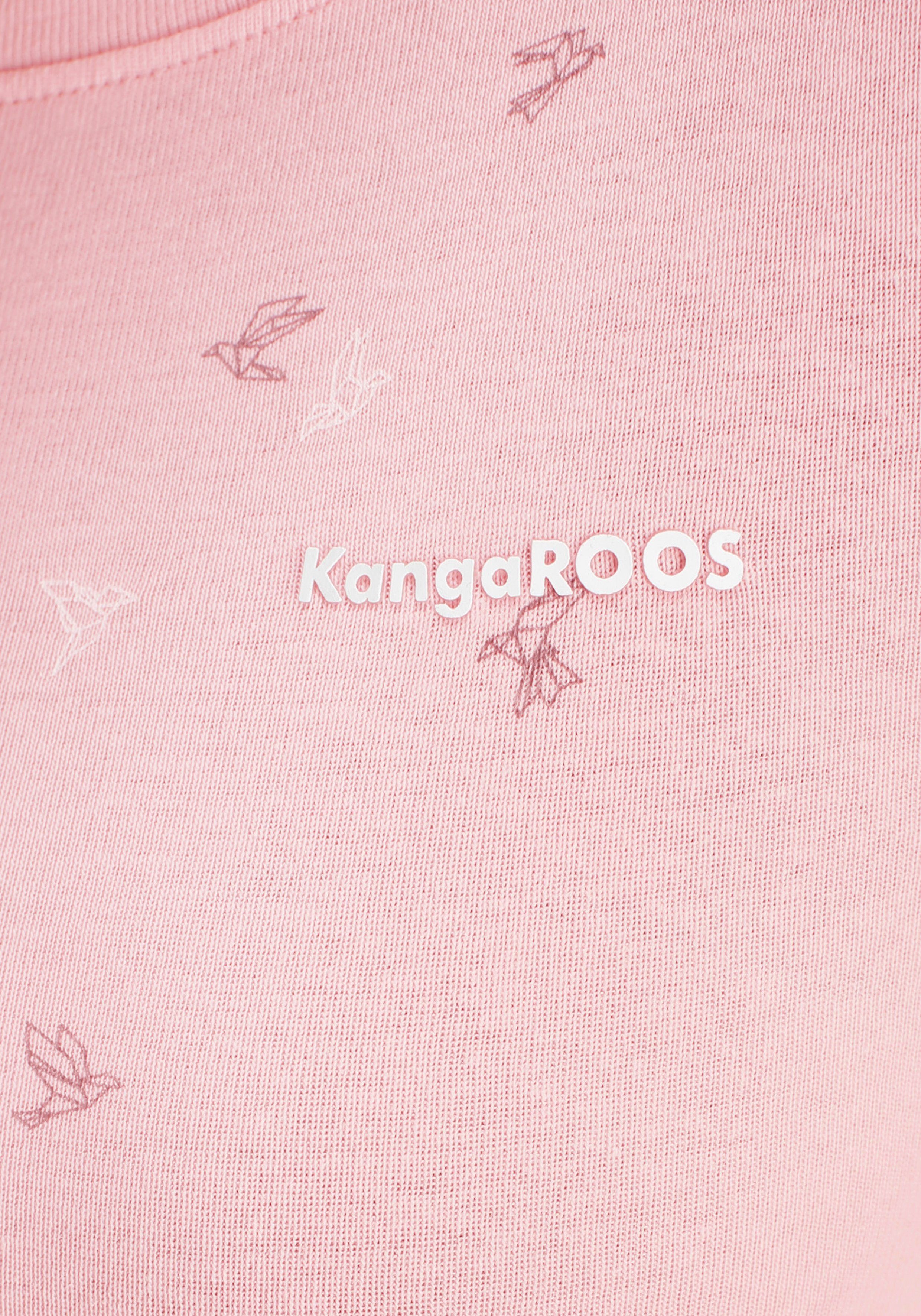 KangaROOS T-shirt Korte mouwen, zeer figuurvolgend, van 100% katoen