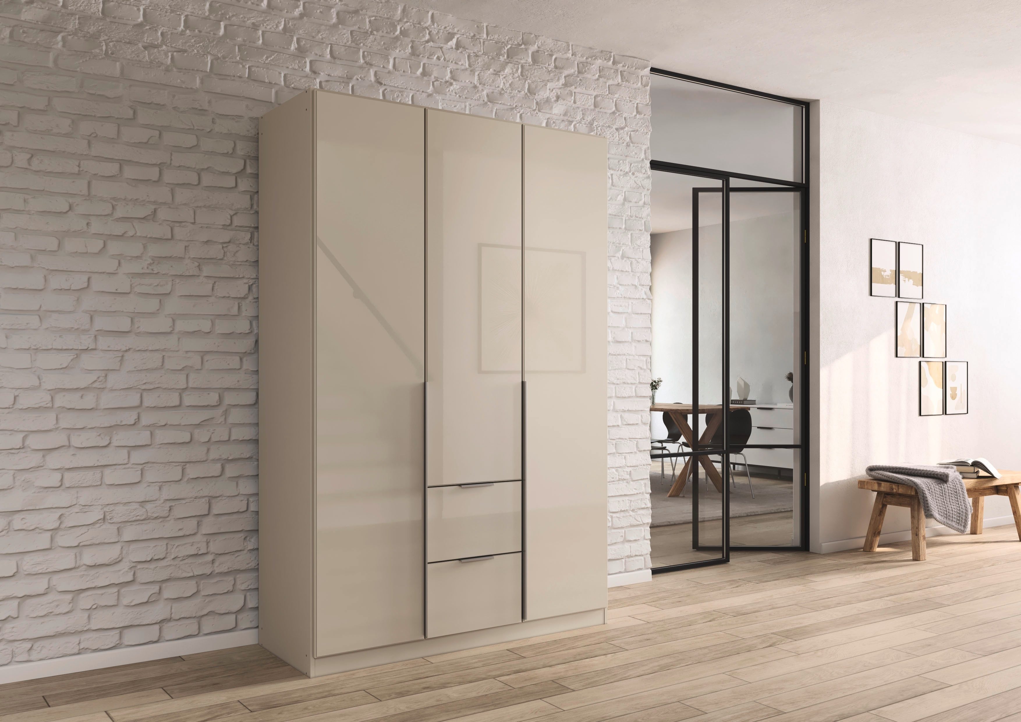 rauch Draaideurkast Kledingkasten kast garderobe AGORDO met glazen front