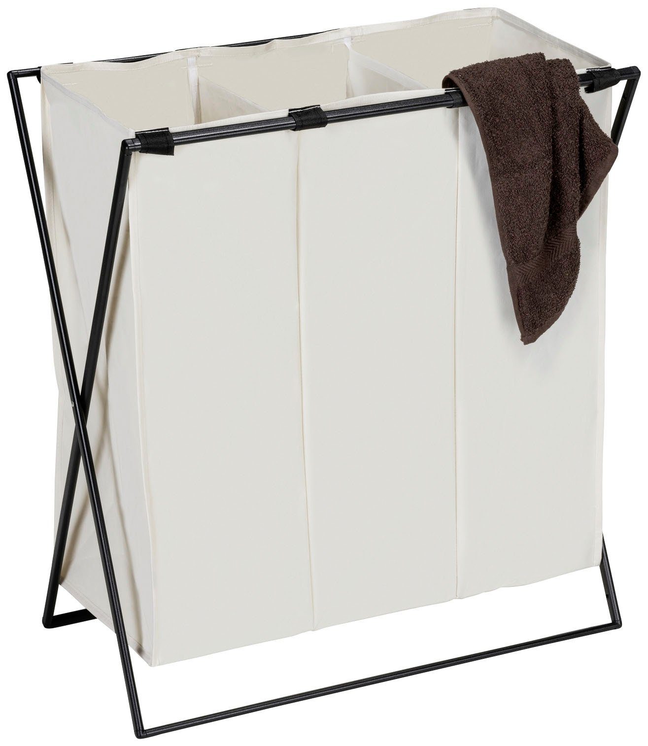 WENKO Wasmand met sorteerfunctie Trio XL 145 liter inhoud
