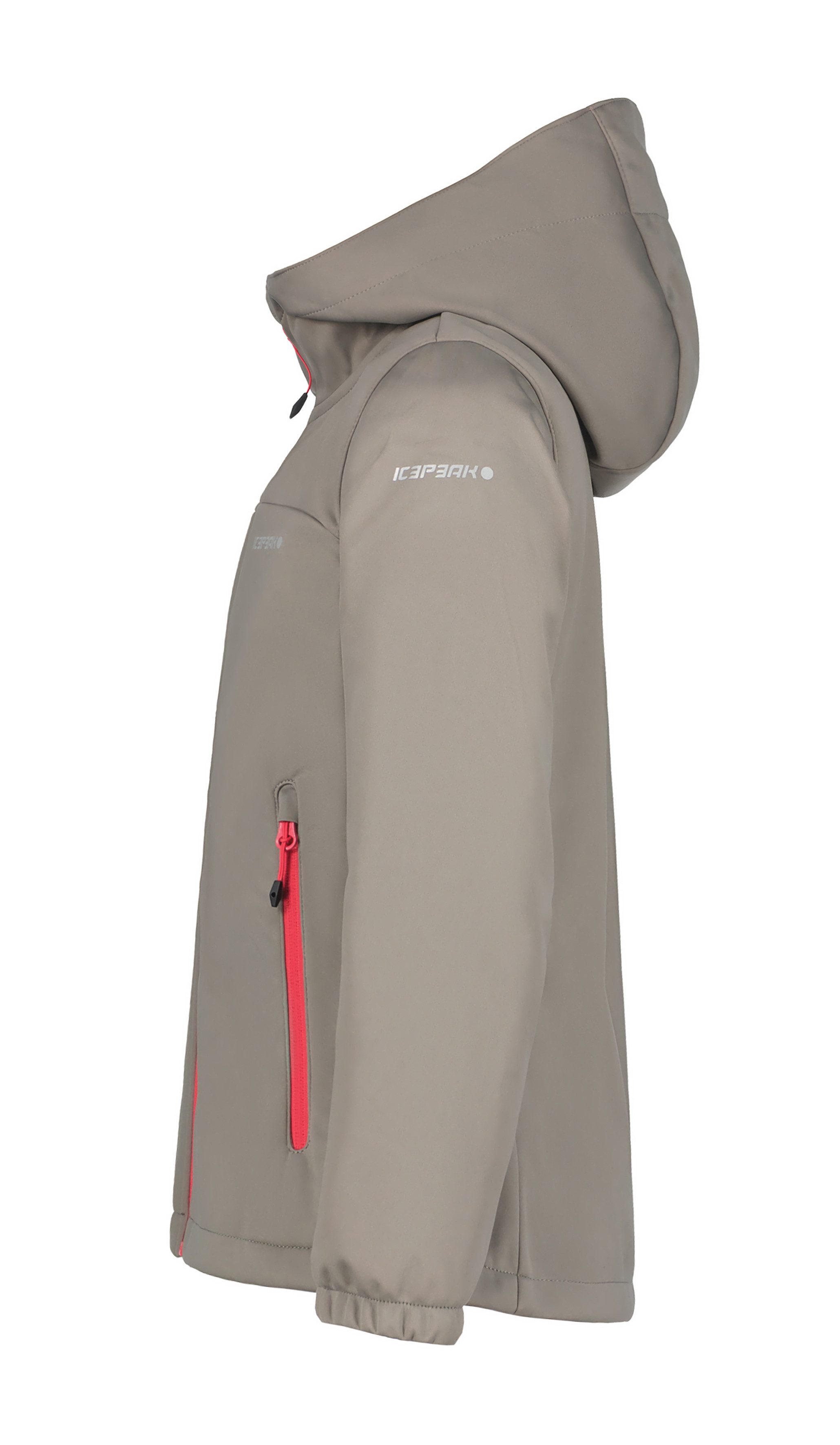 Icepeak Softshell-jack KULM JR met modieuze logo-opschriften (1 stuk)