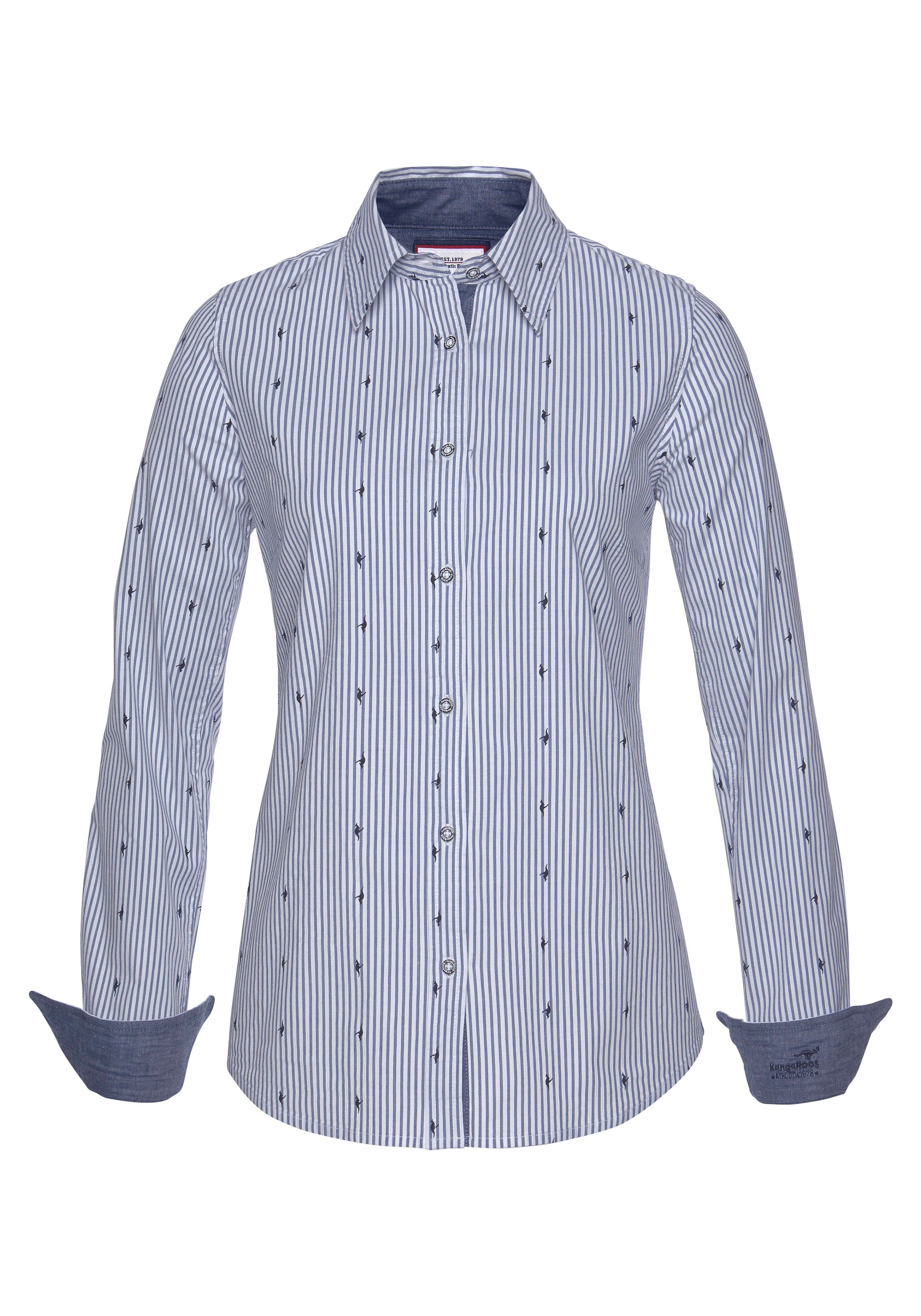 KangaROOS Overhemdblouse met contrastkleurige details