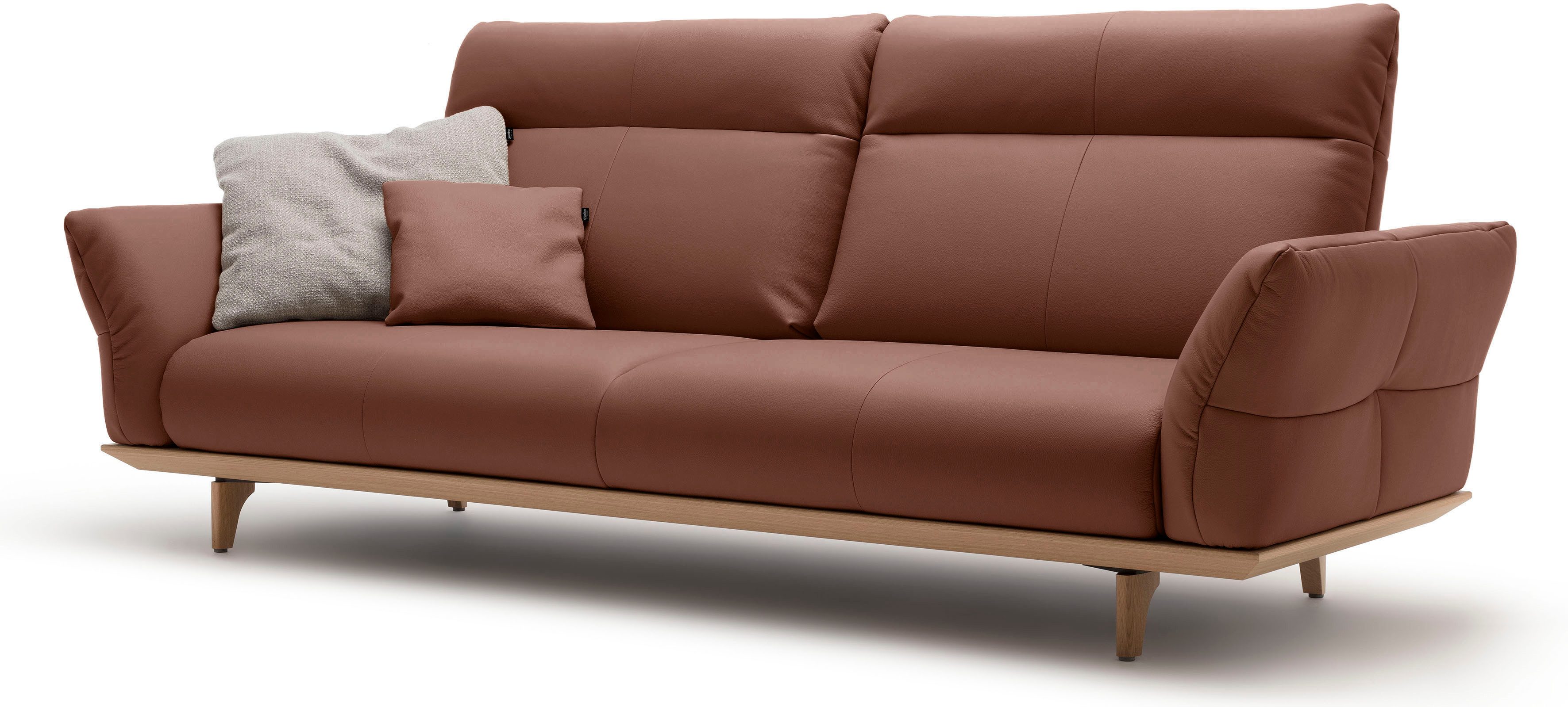 Creation BY ROLF BENZ 3,5-zitsbank CR.460 Onderstel in eiken, poten in natuurlijk eiken, breedte 228 cm