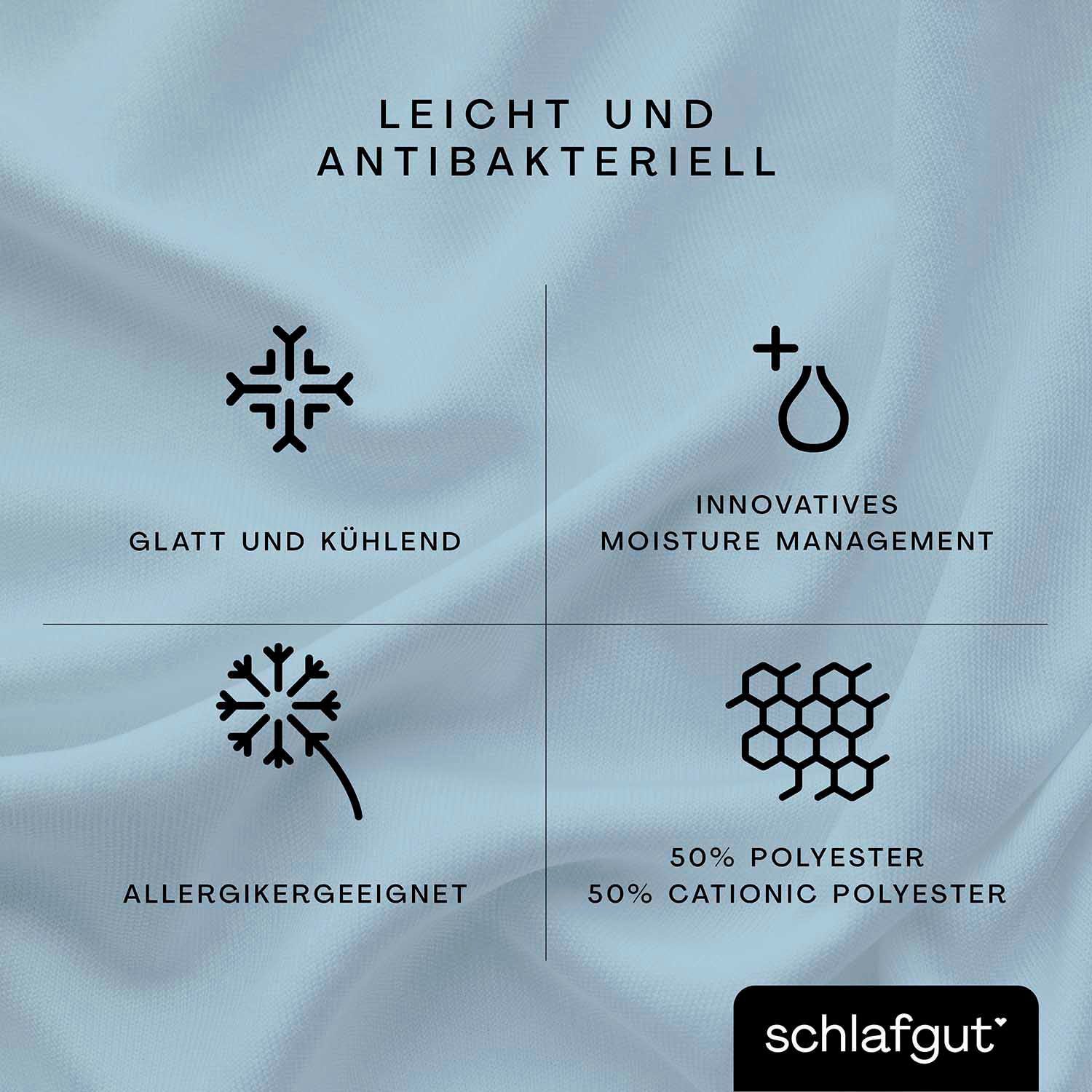 Schlafgut Hoeslaken Cool Contact 100% gekamd microvezel (1 stuk)
