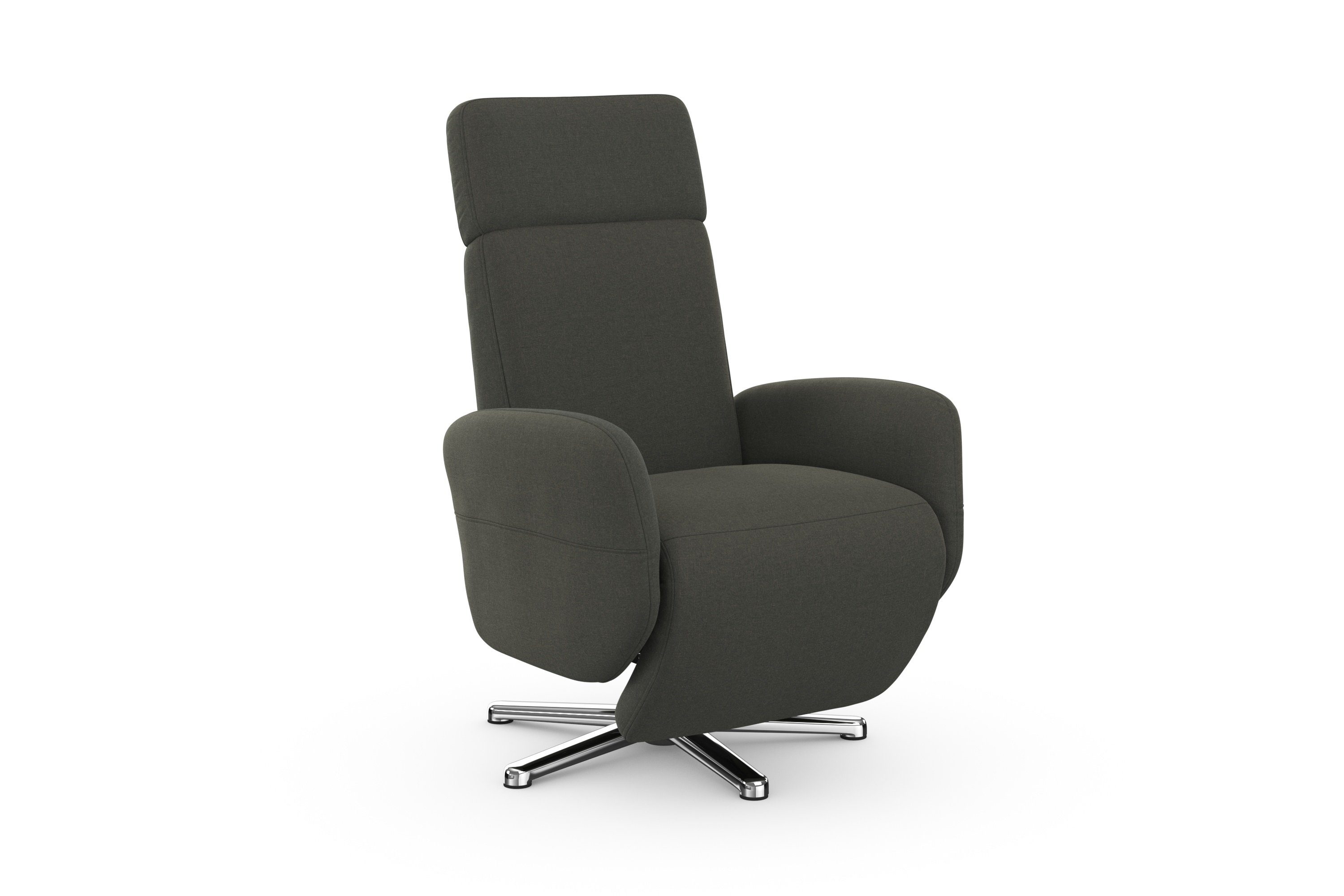 sit&more Relaxfauteuil Grenoble, incl. hoofdsteunverstelling en bekabelde afstandsbediening