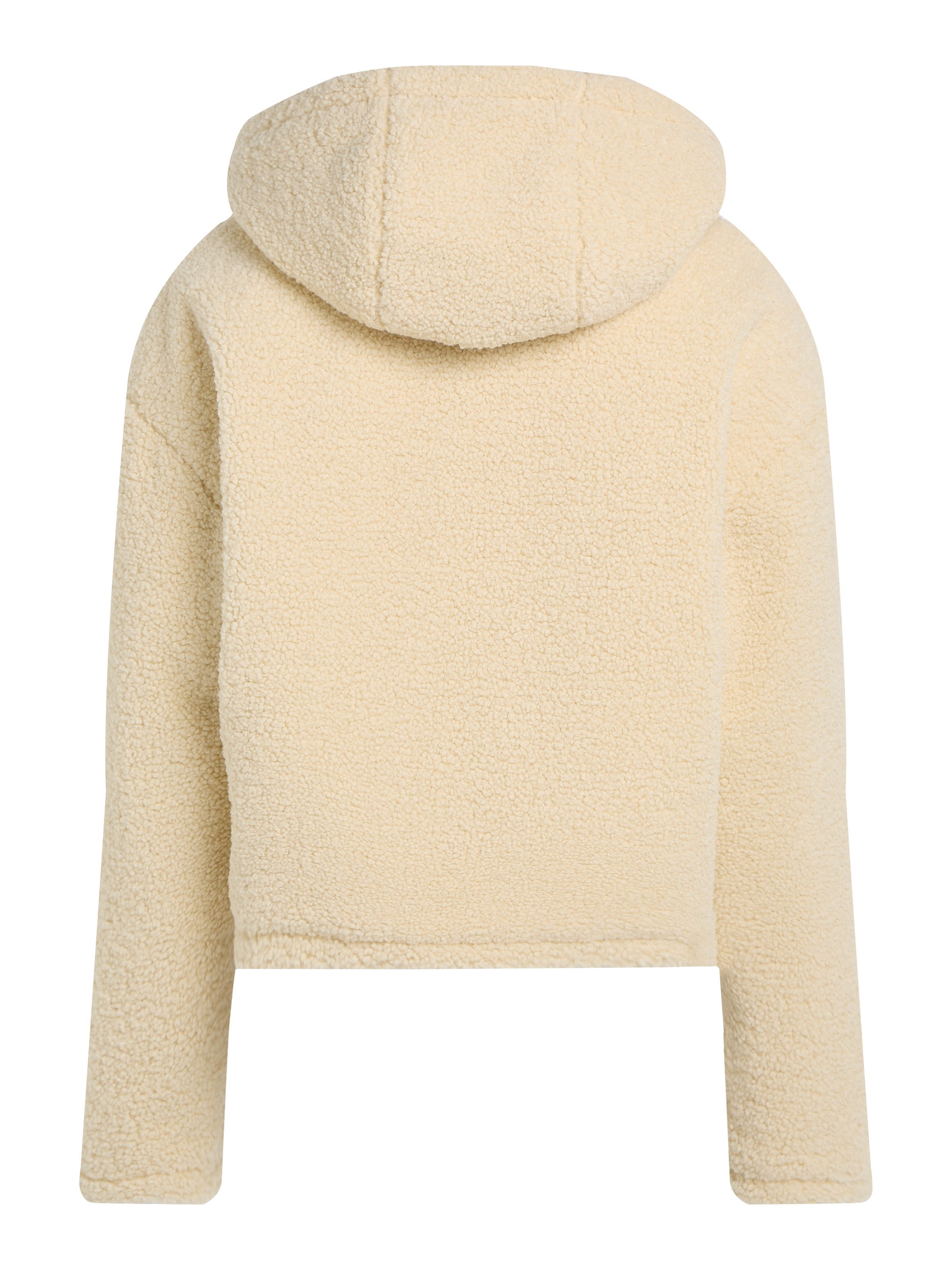 Calvin Klein Pluchen jack SHERPA JACKET met een logo-opschrift