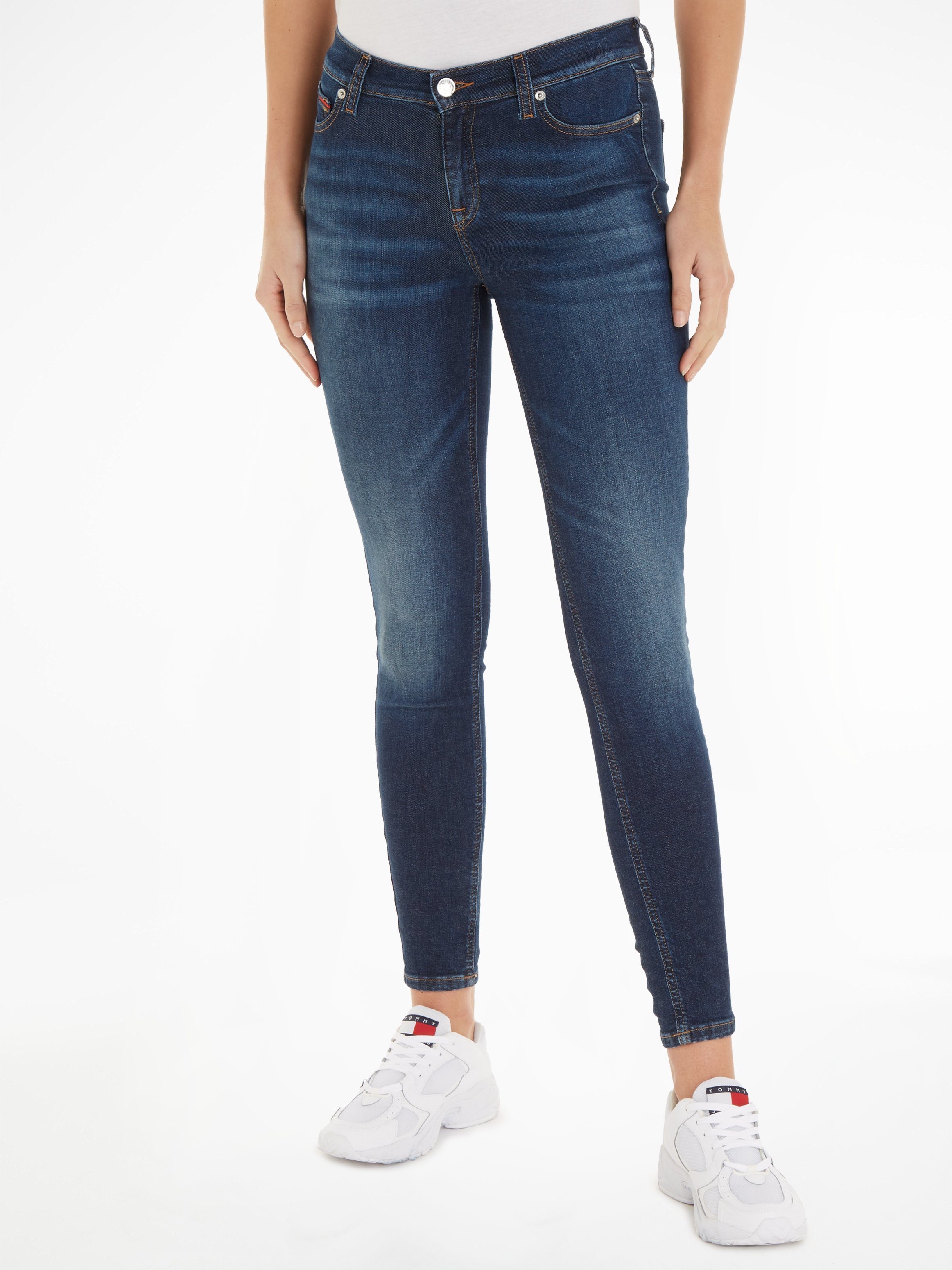 TOMMY JEANS Skinny fit jeans met discrete labels