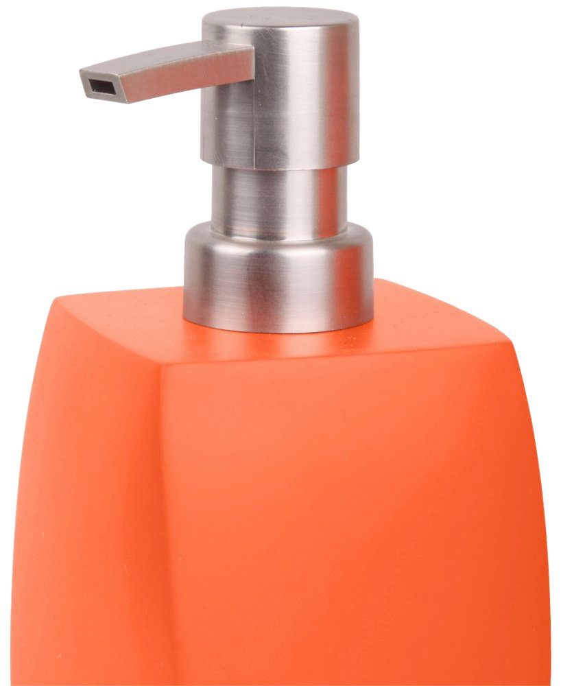 Sanilo Set badkameraccessoires Wave Orange bestaand uit zeepdispenser en toiletborstel, mat (combi-set, 2-delig)