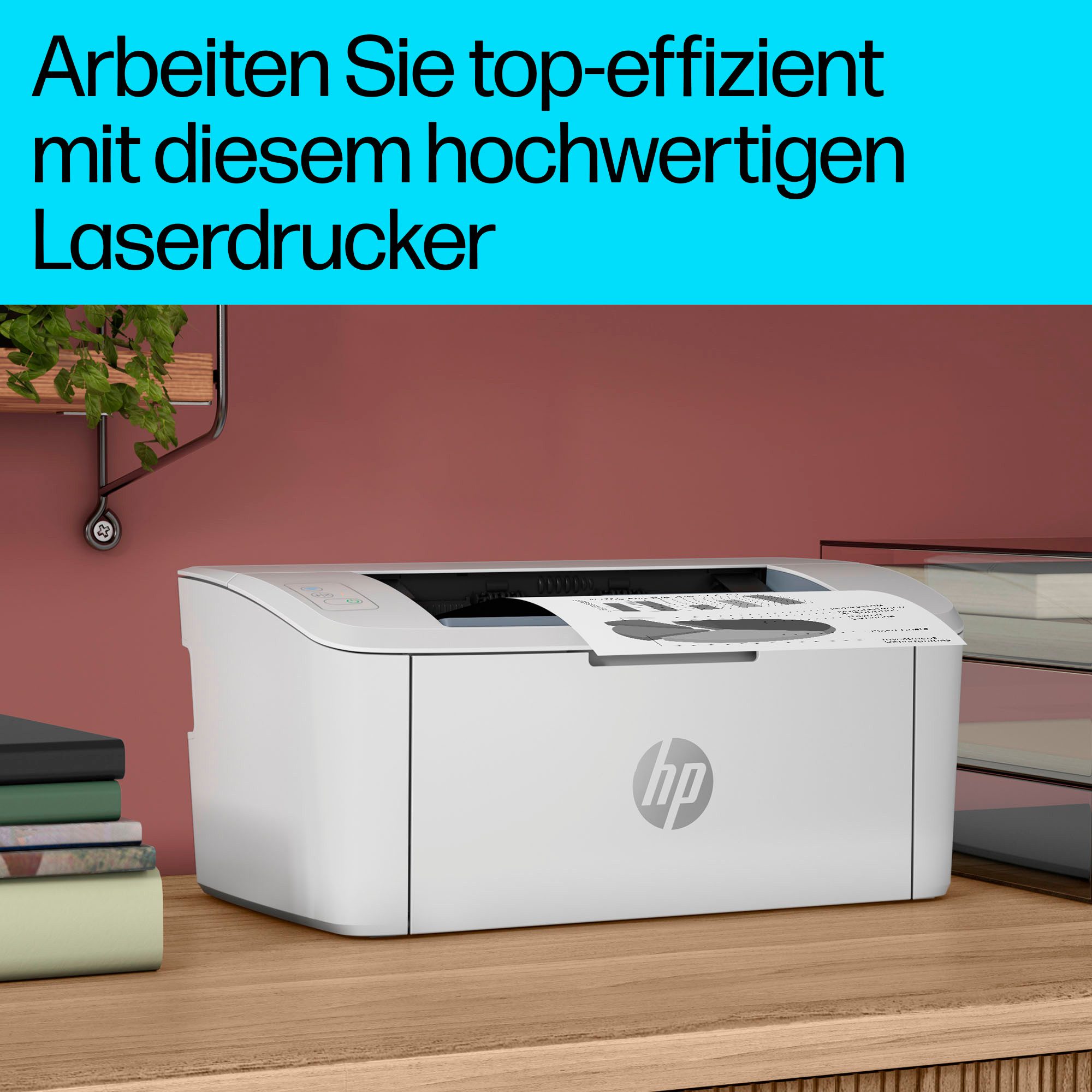 HP Zwart/wit laserprinter LaserJet M110w inclusief 2 maanden gratis printen met hp instant ink