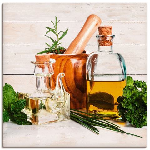 Artland artprint Olivenöl und Kräuter Küche