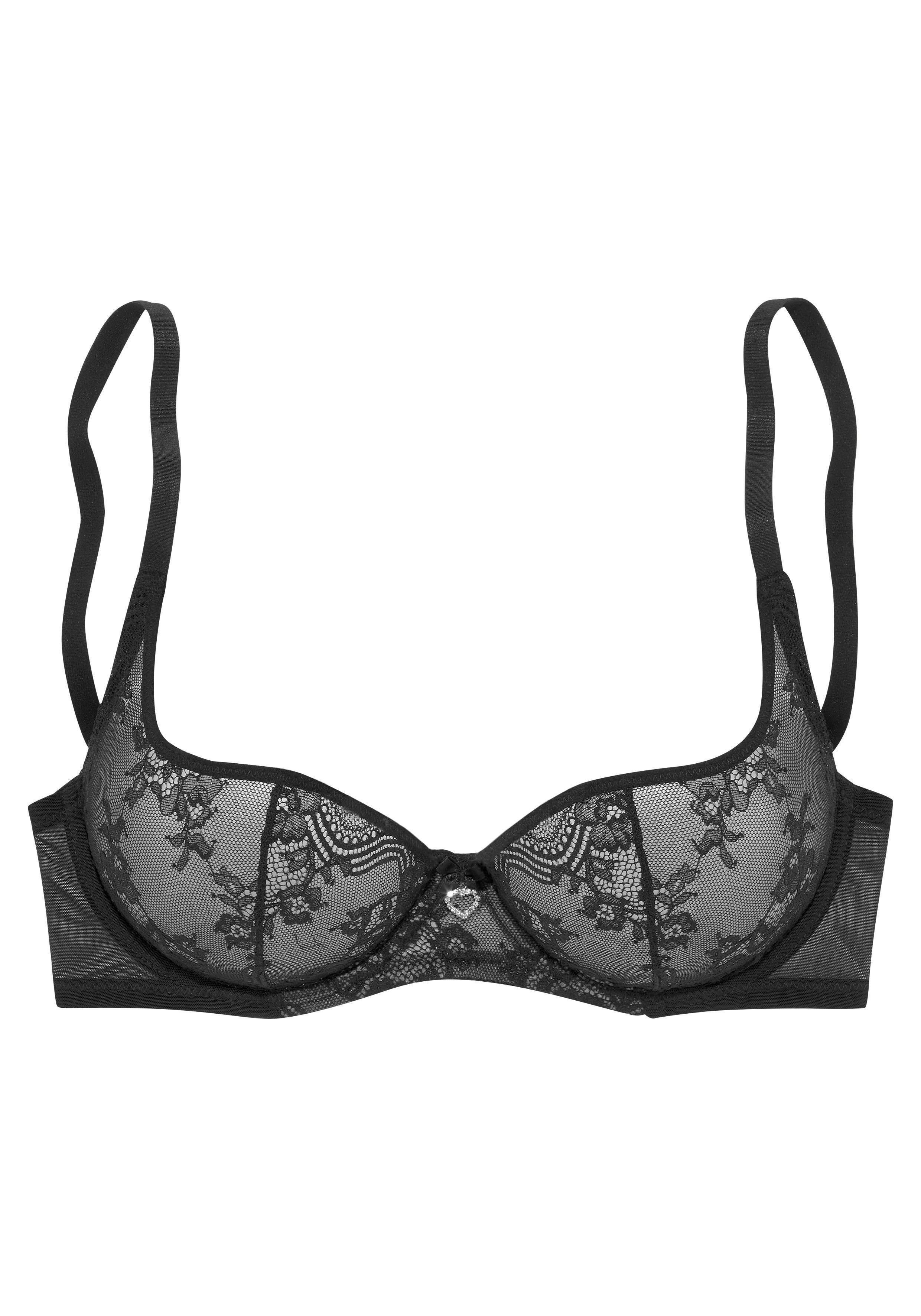 petite fleur gold Beugel-bh met een afneembaar kettingenaccessoire, sexy dessous