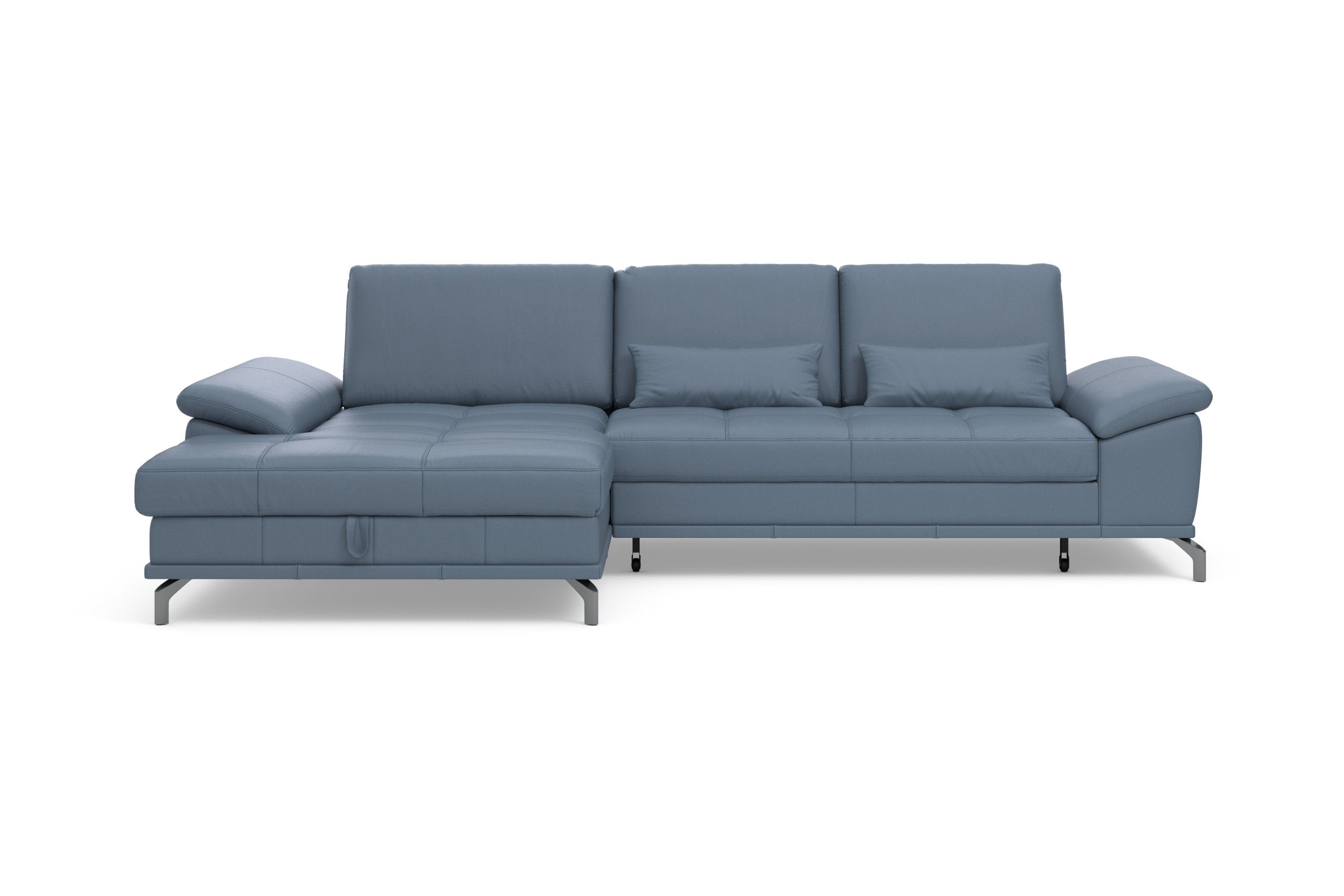 Places of Style Hoekbank Costello L-vorm, met zitdiepteverstelling, armleuningverstelling en
